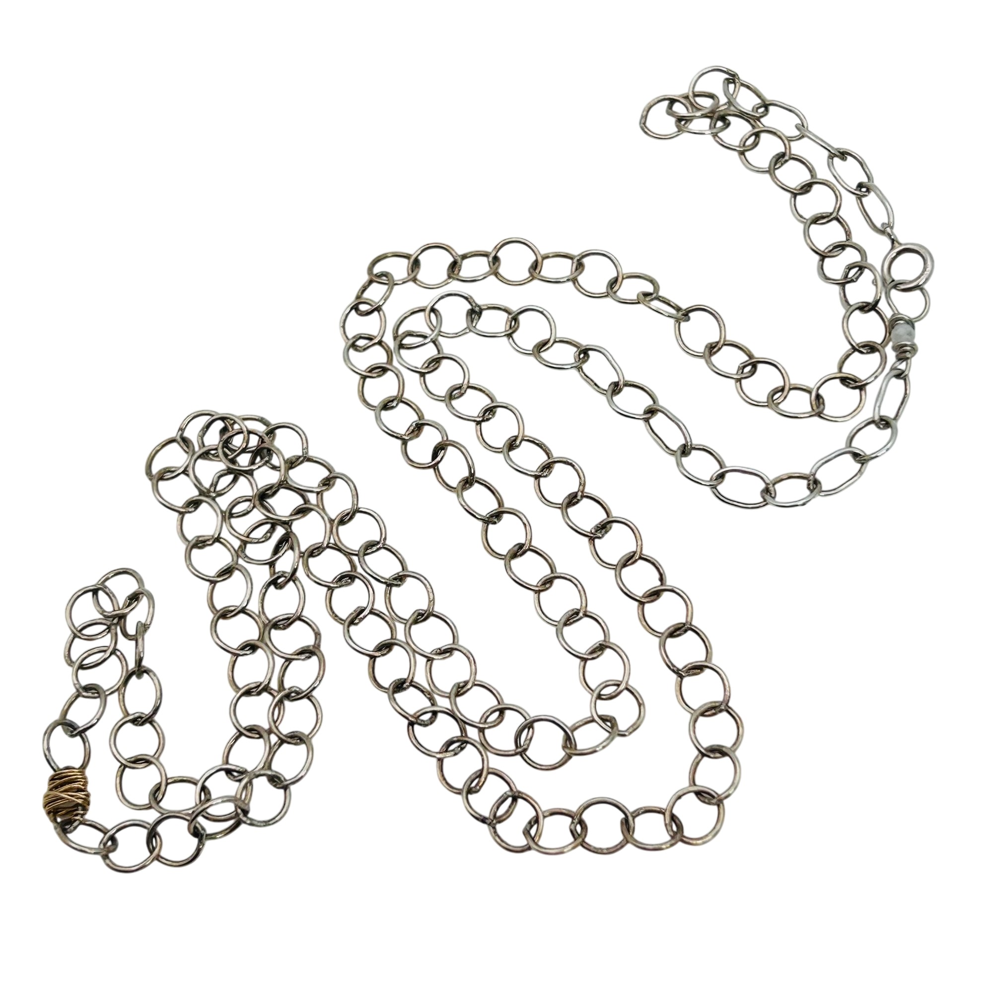 The Golden Bear Vail, Colorado sterling Cable Chain Necklace