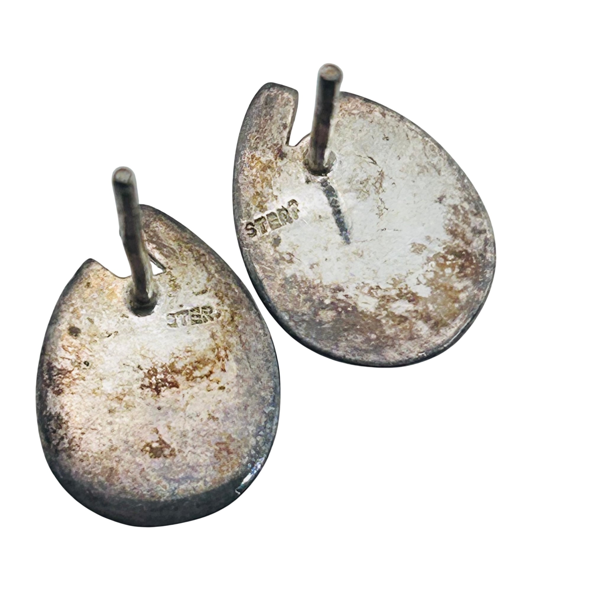 Southwest Sterling Opal Earrings