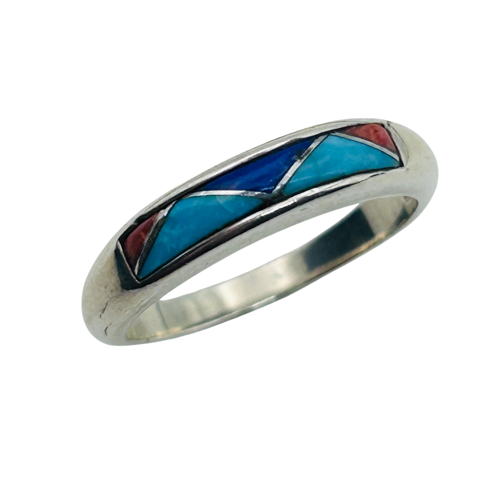 Carolyn Pollack Sterling Inlay Stone Ring Sz 9