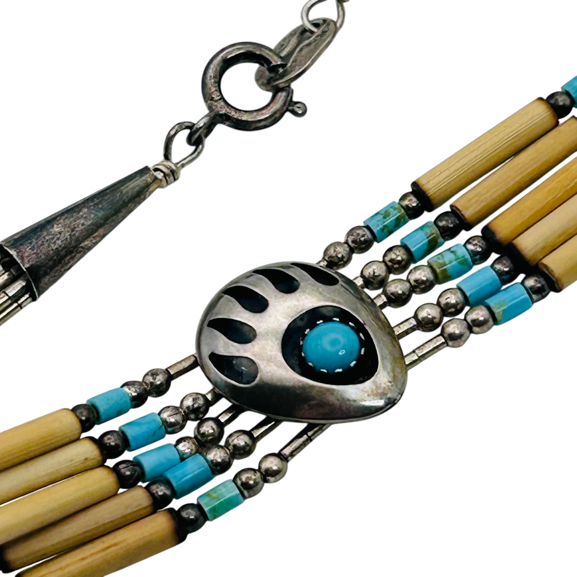 Carolyn Pollack Sterling Liquid Silver Bear Claw Bracelet