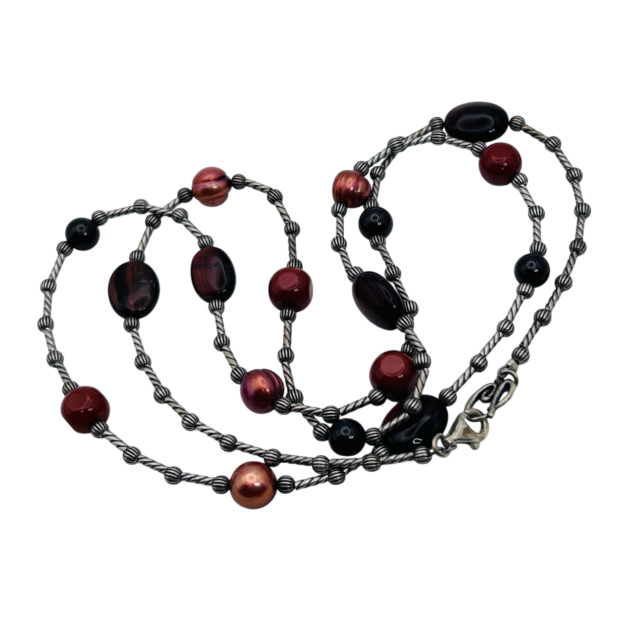Carolyn Pollack Sterling Multi-Stone Necklace