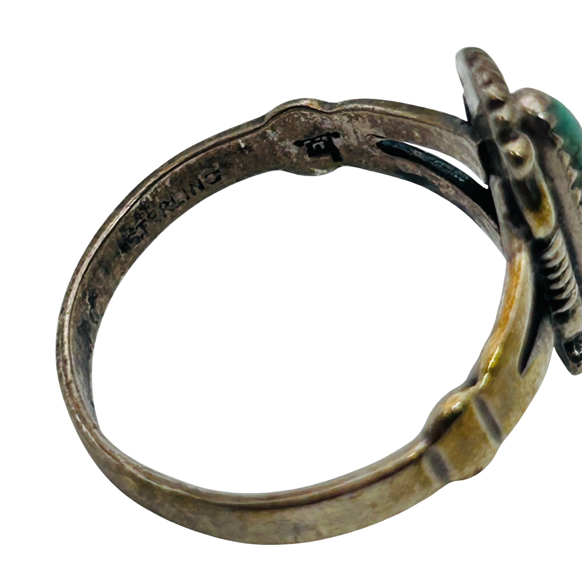 Bell Trading Post Sterling Turquoise Ring Sz 6