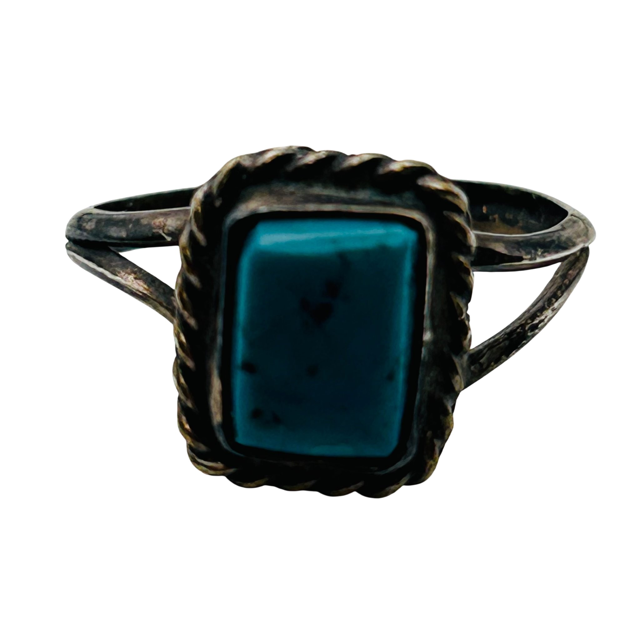 Navajo Sterling Turquoise Ring Sz 5.5