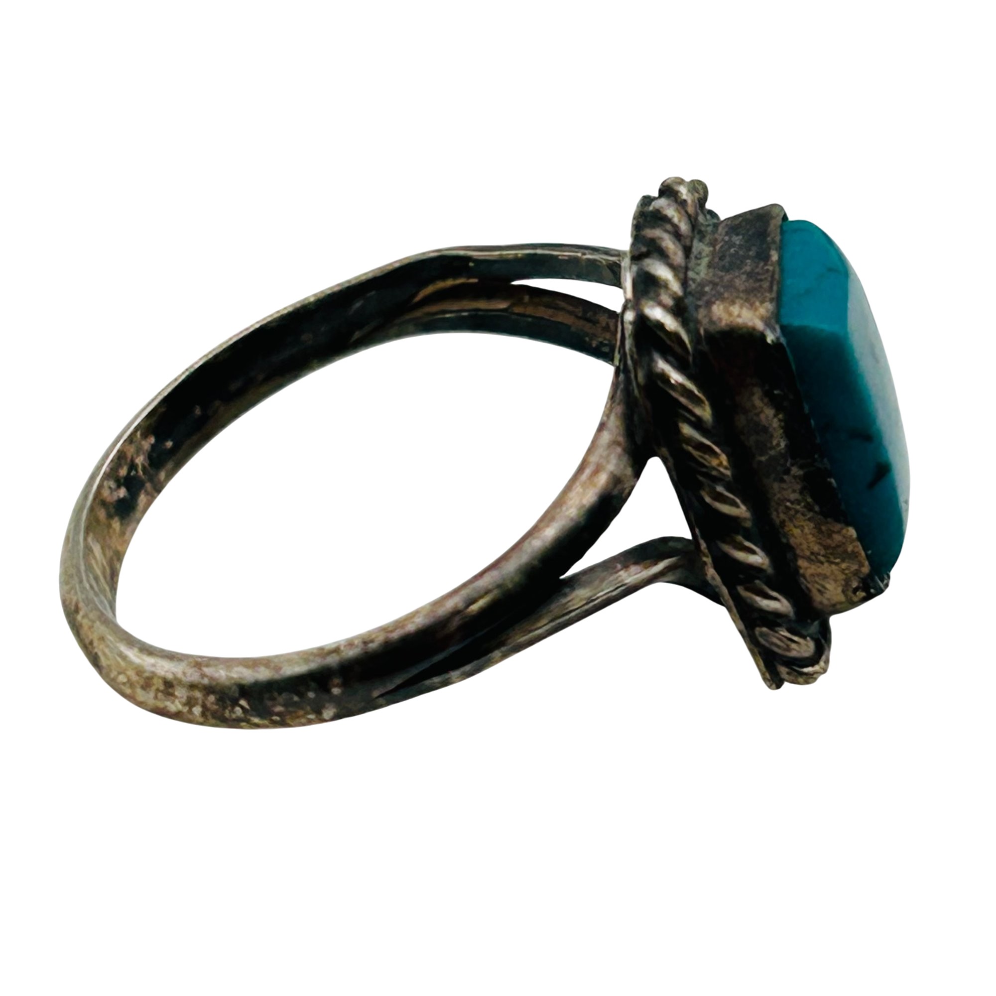 Navajo Sterling Turquoise Ring Sz 5.5
