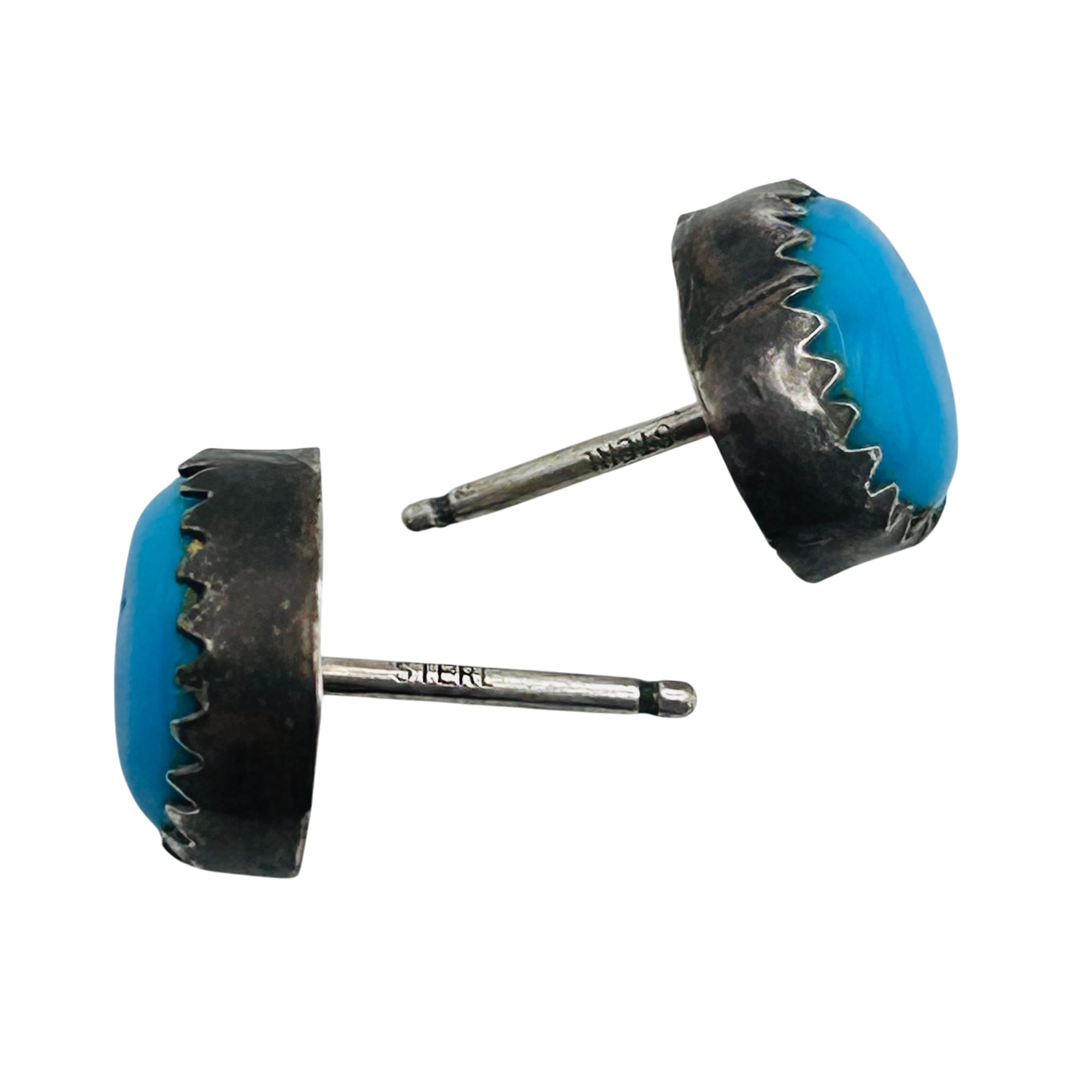 Navajo Sterling Turquoise Earrings
