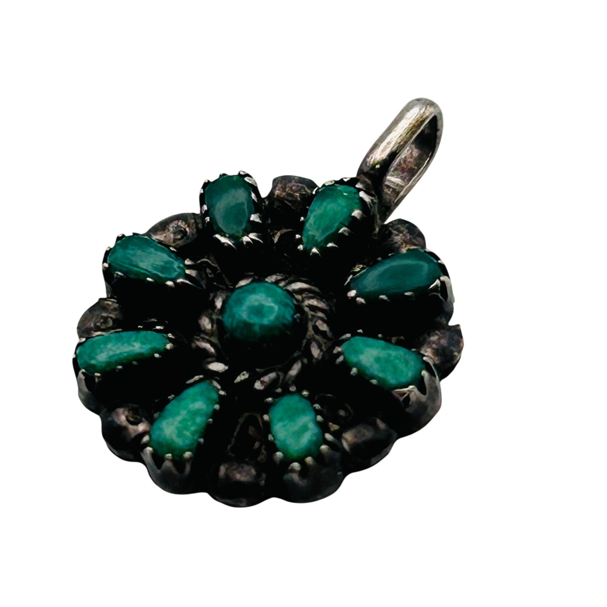 Zuni Sterling Petite Point Pendant