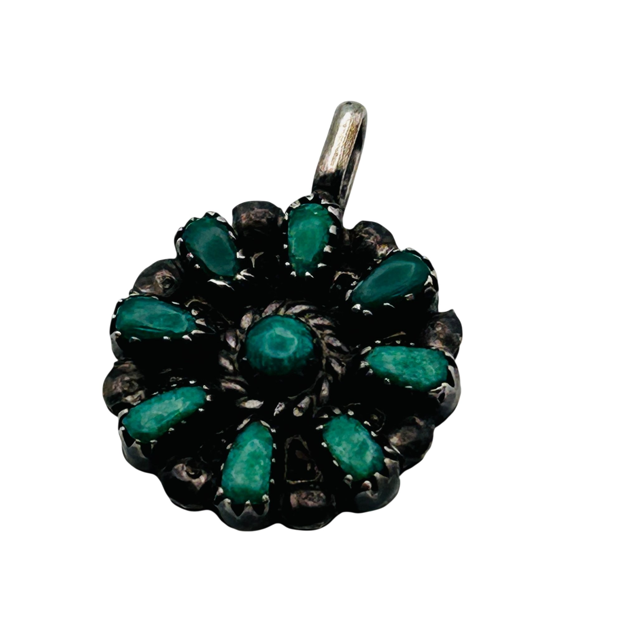 Zuni Sterling Petite Point Pendant