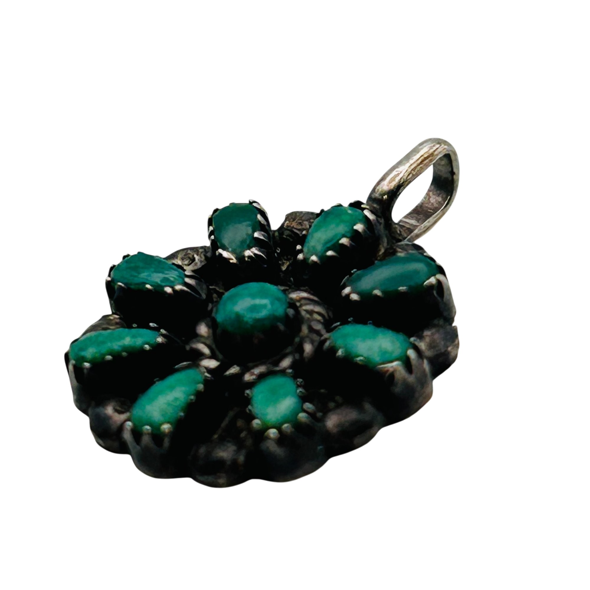 Zuni Sterling Petite Point Pendant