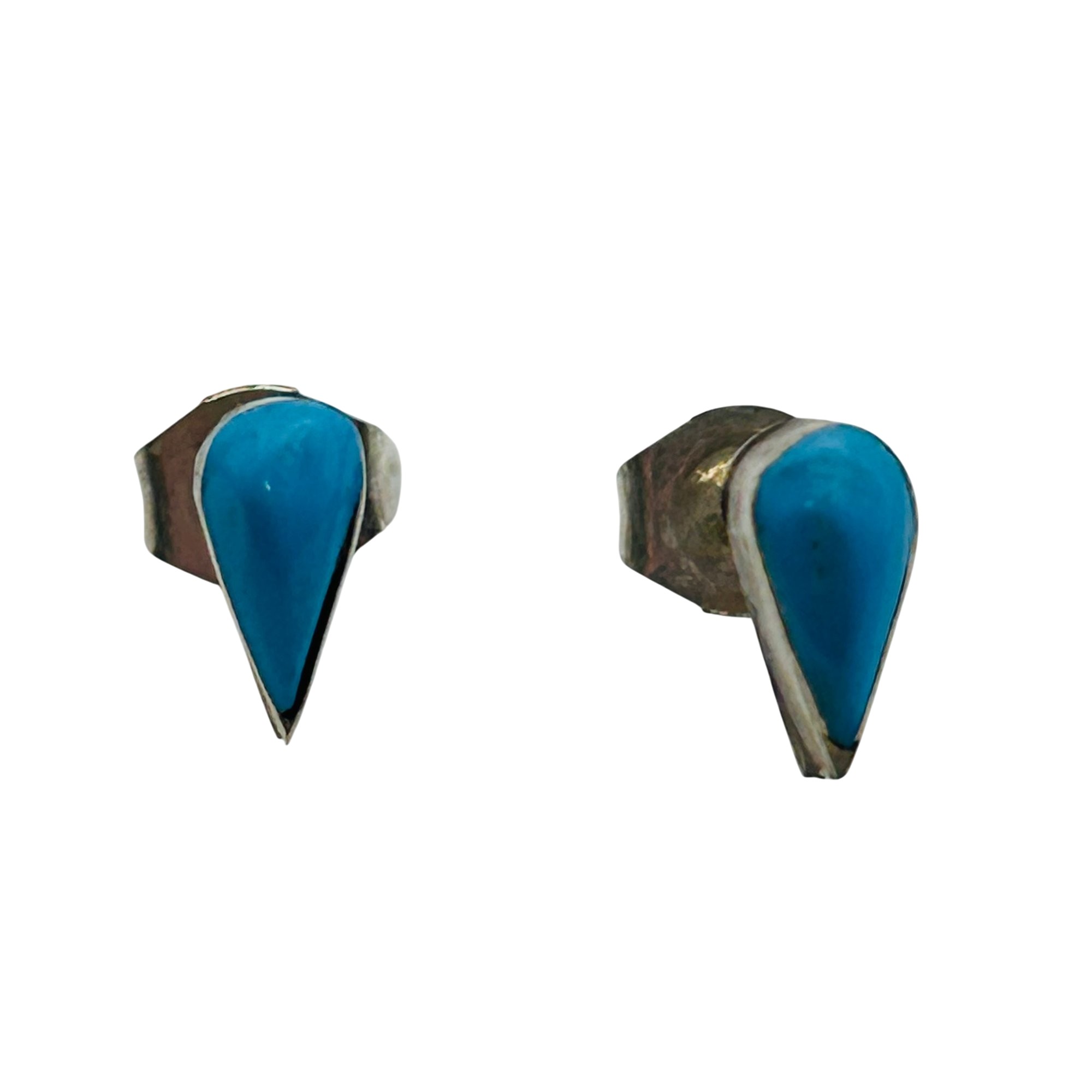Southwest Sterling Turquoise Earrings