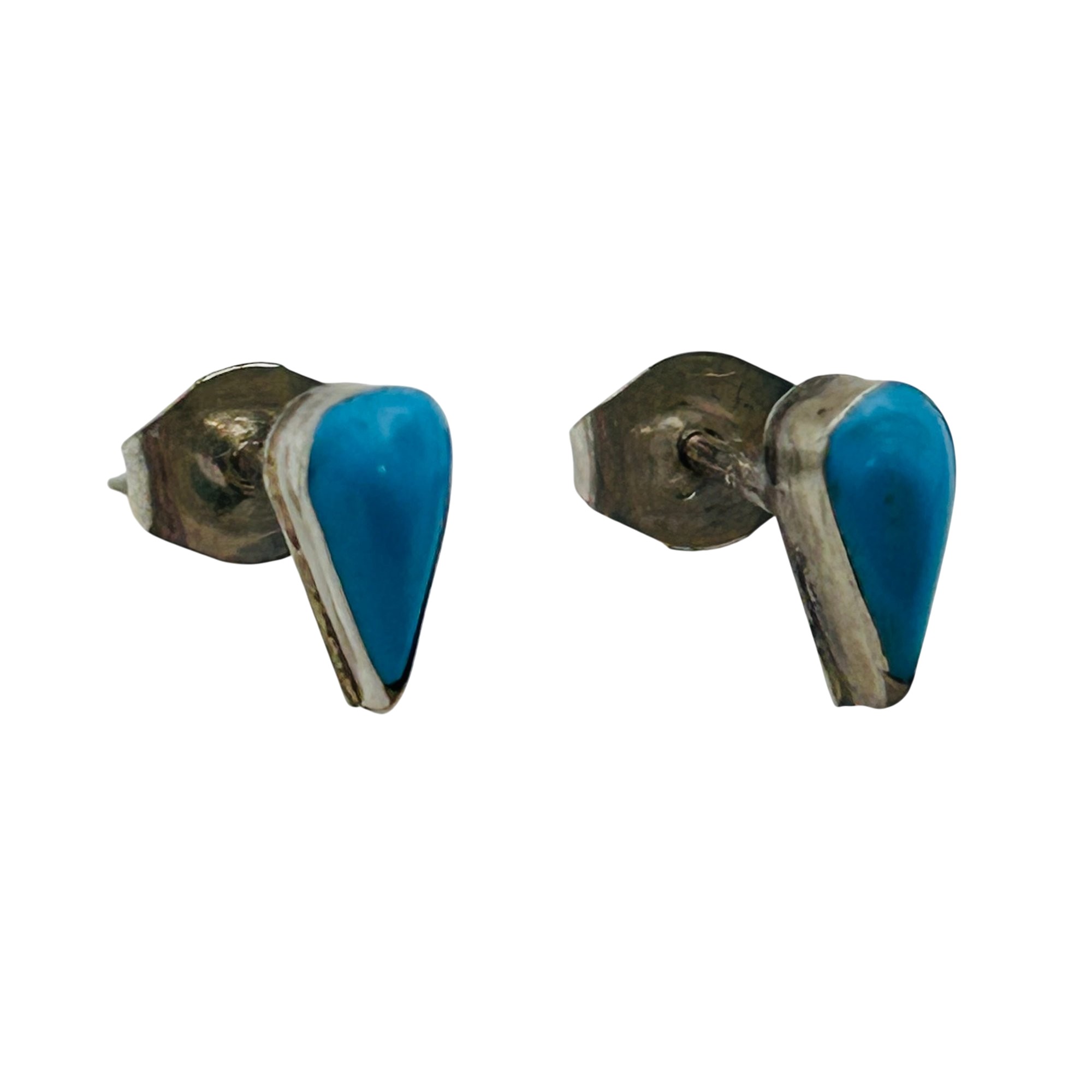 Southwest Sterling Turquoise Earrings