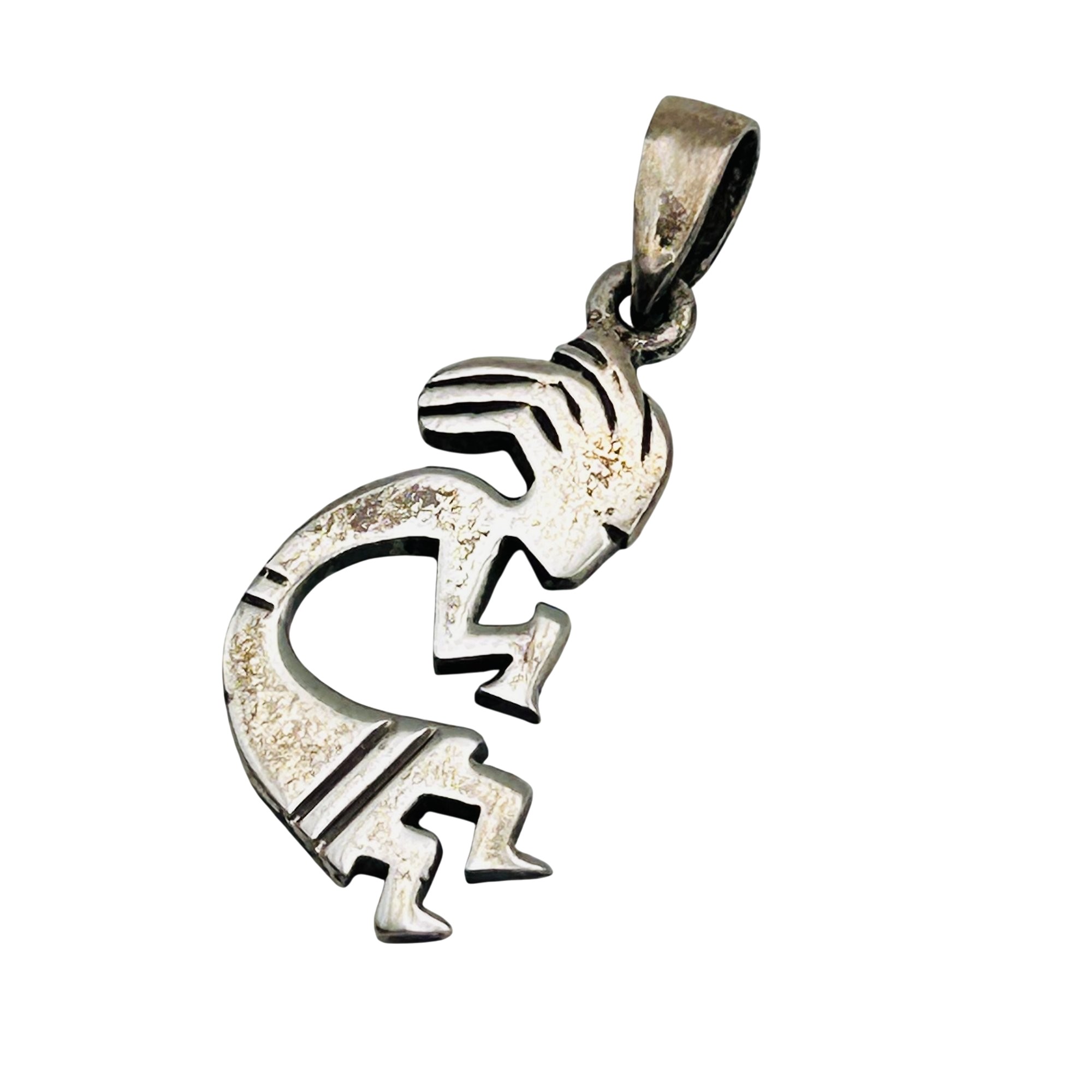 Navajo Sterling Kokopelli Dance Pendant