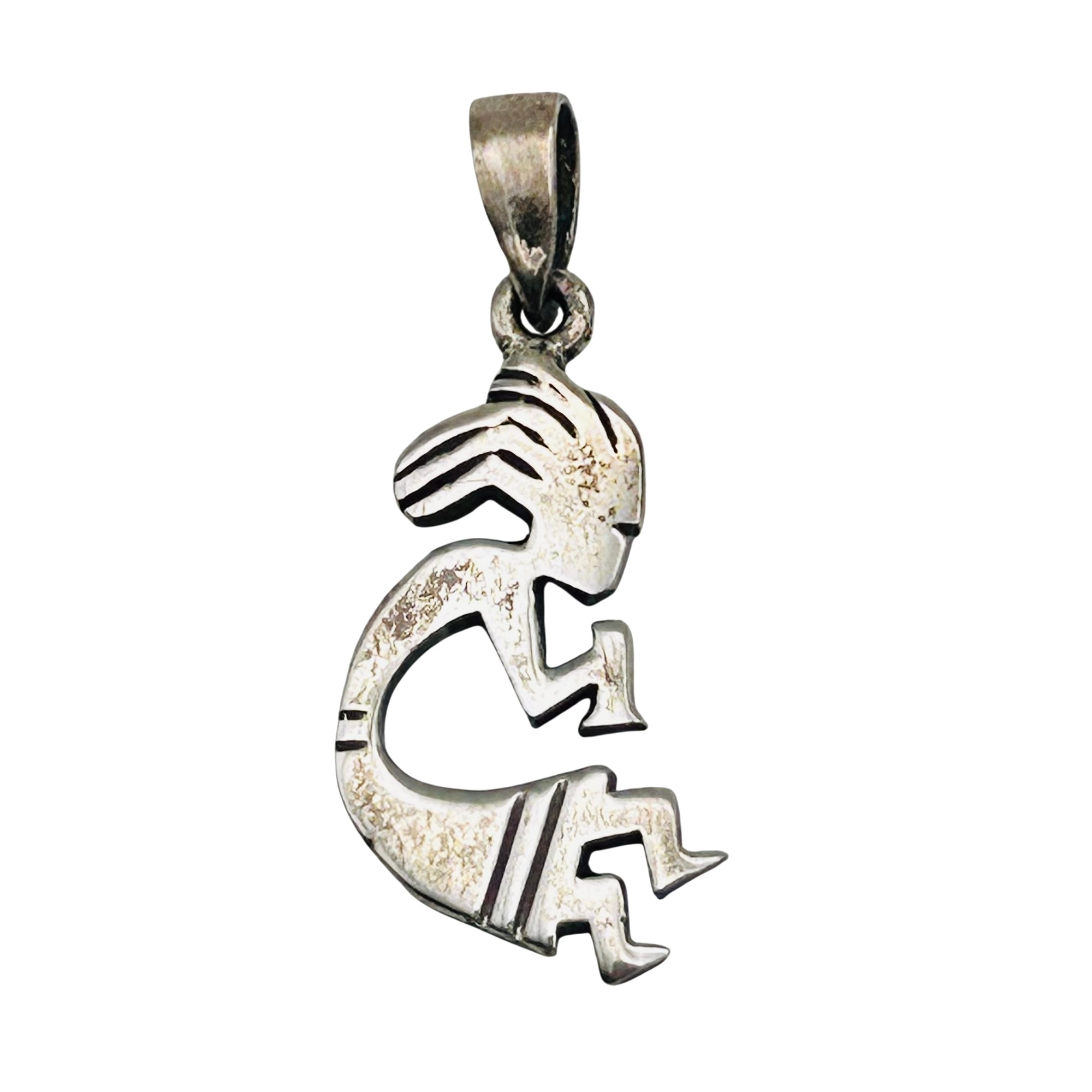 Navajo Sterling Kokopelli Dance Pendant