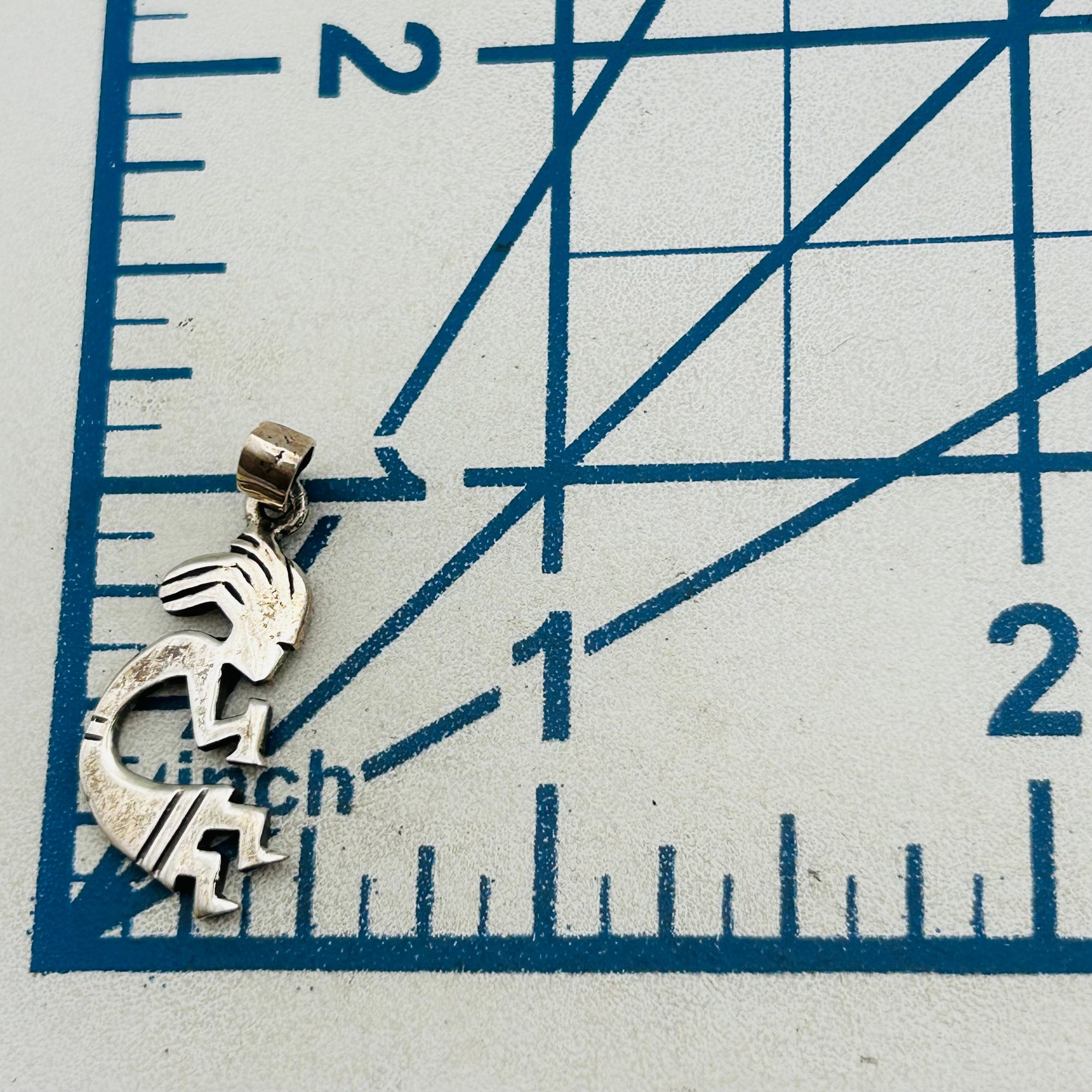 Navajo Sterling Kokopelli Dance Pendant
