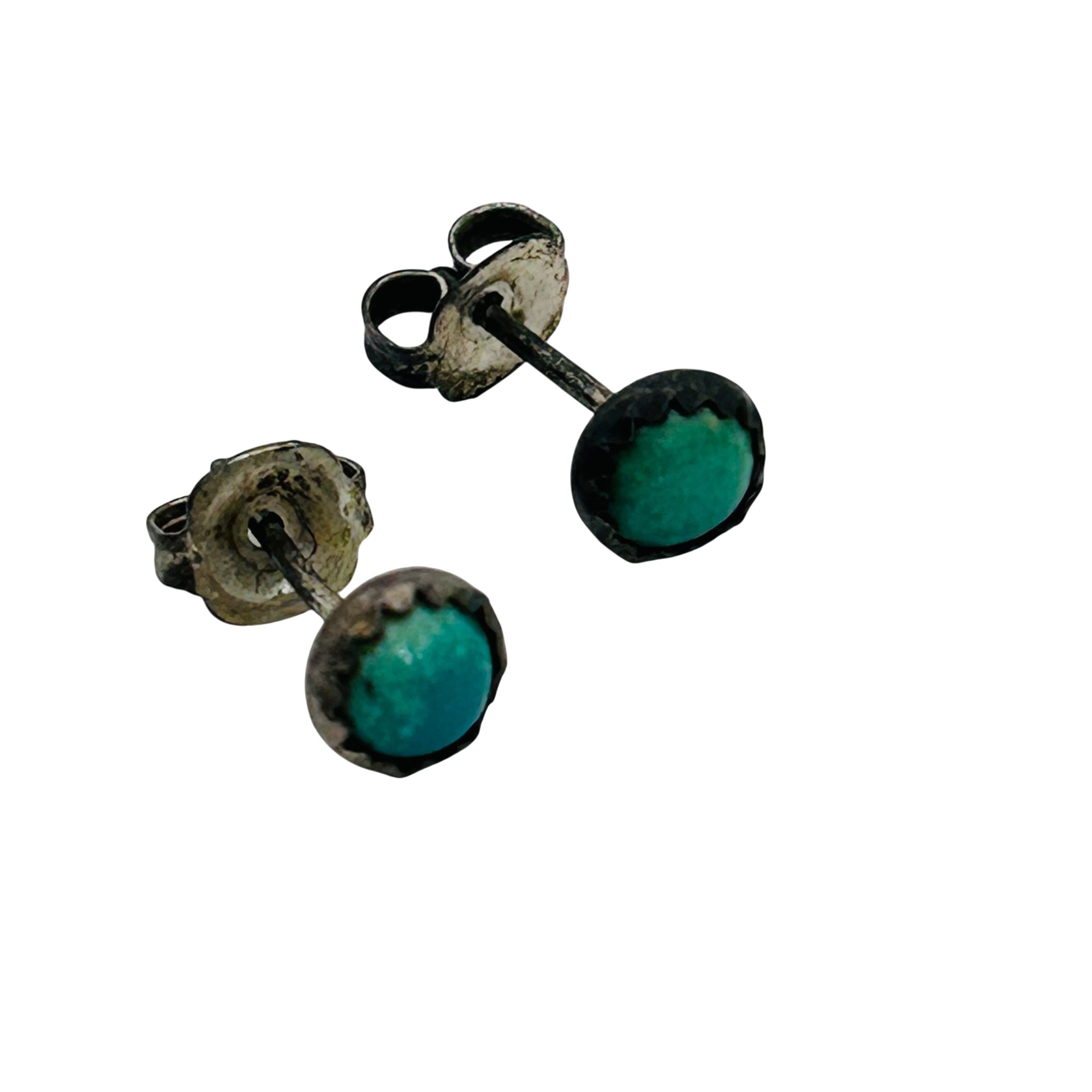 Vintage Navajo Sterling Turquoise Earrings