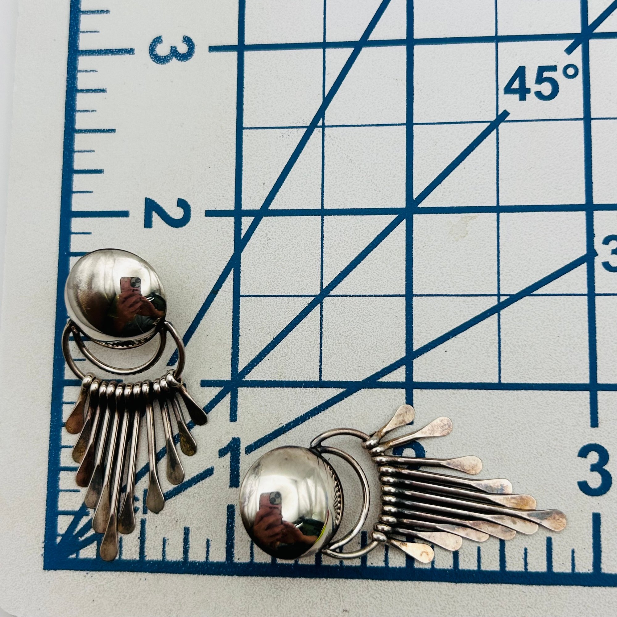 Paula Armstrong Navajo Sterling Earrings