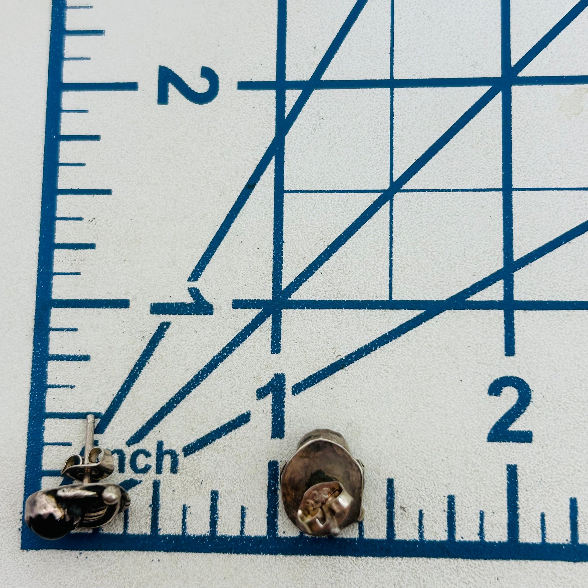 Native Sterling Onyx Earrings