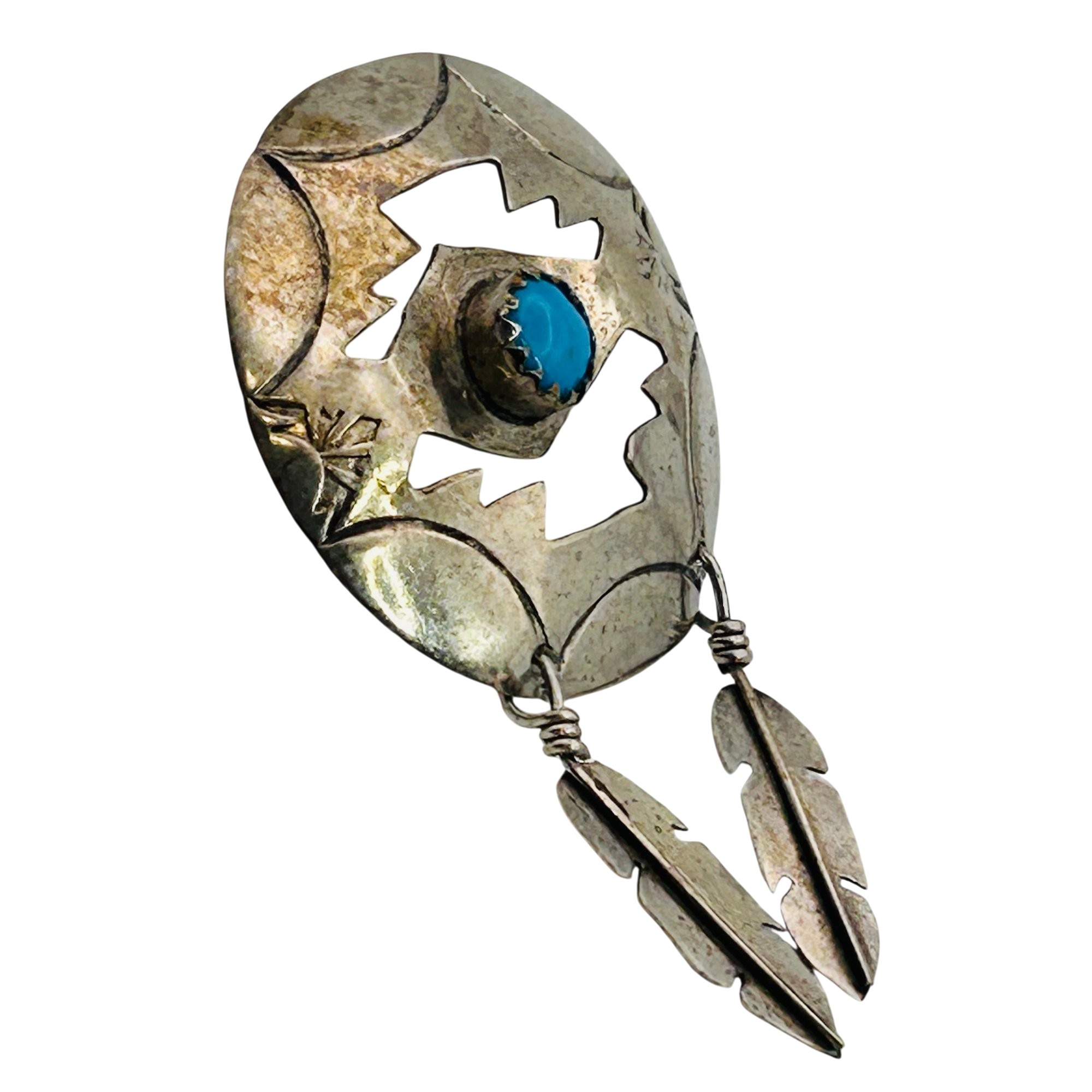 Vintage Navajo Sterling Turquoise Earrings