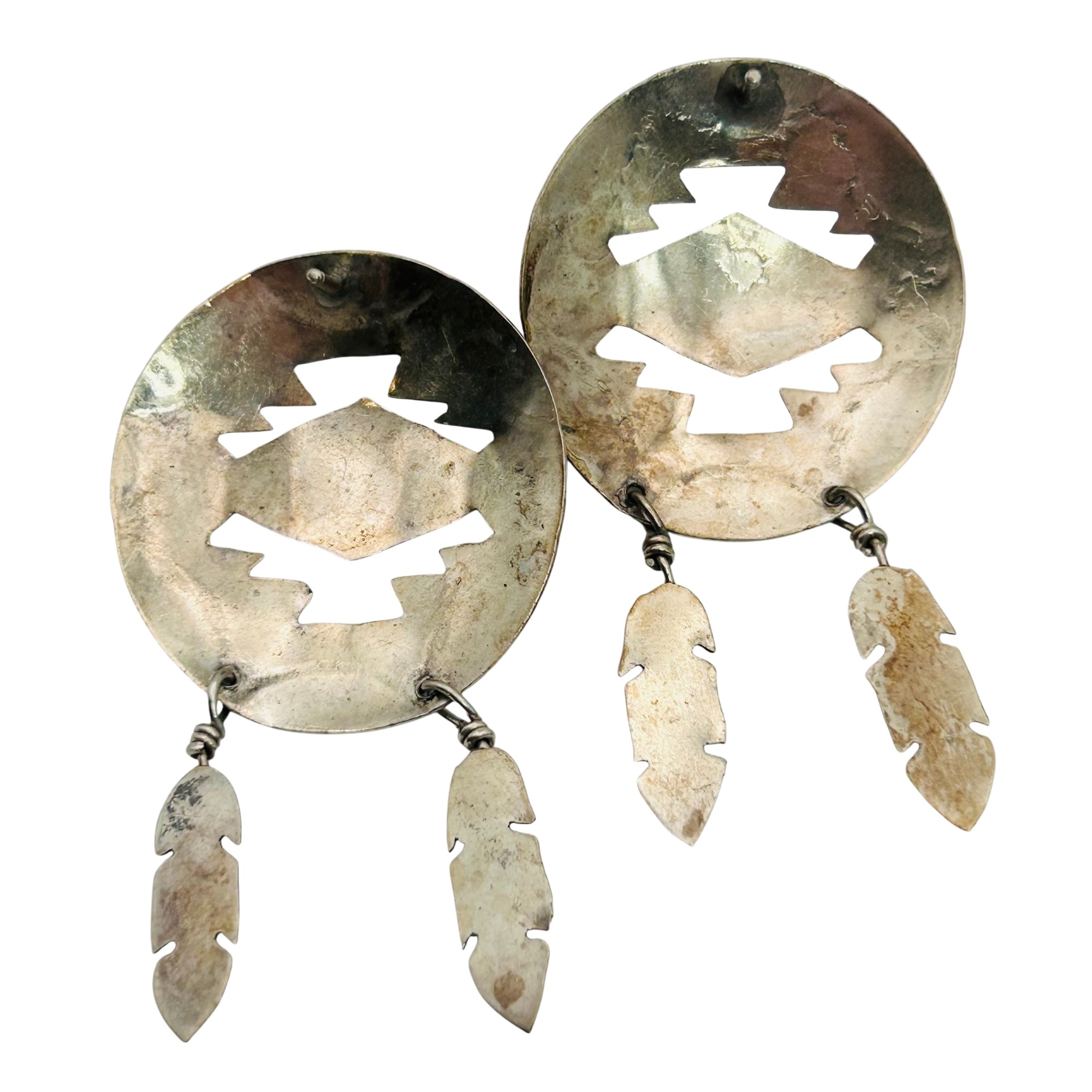 Vintage Navajo Sterling Turquoise Earrings