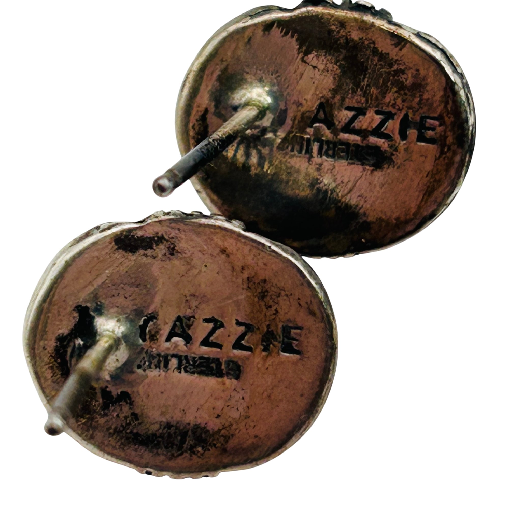 Yazzie Navajo Sterling Red Stone Earrings
