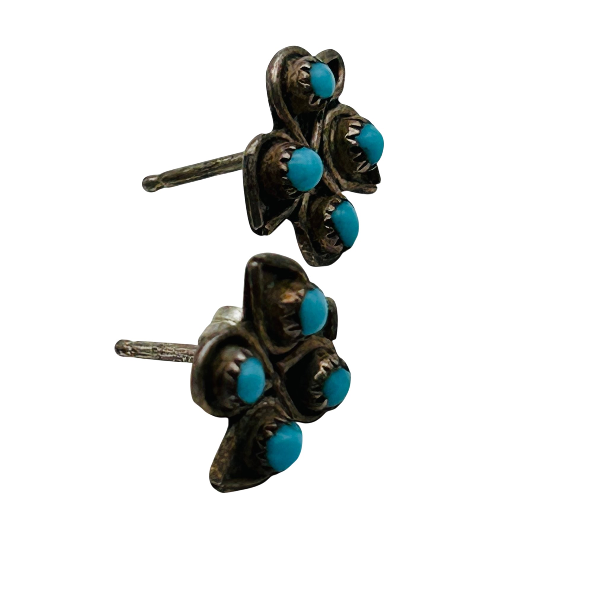 Zuni Sterling Turquoise Earrings
