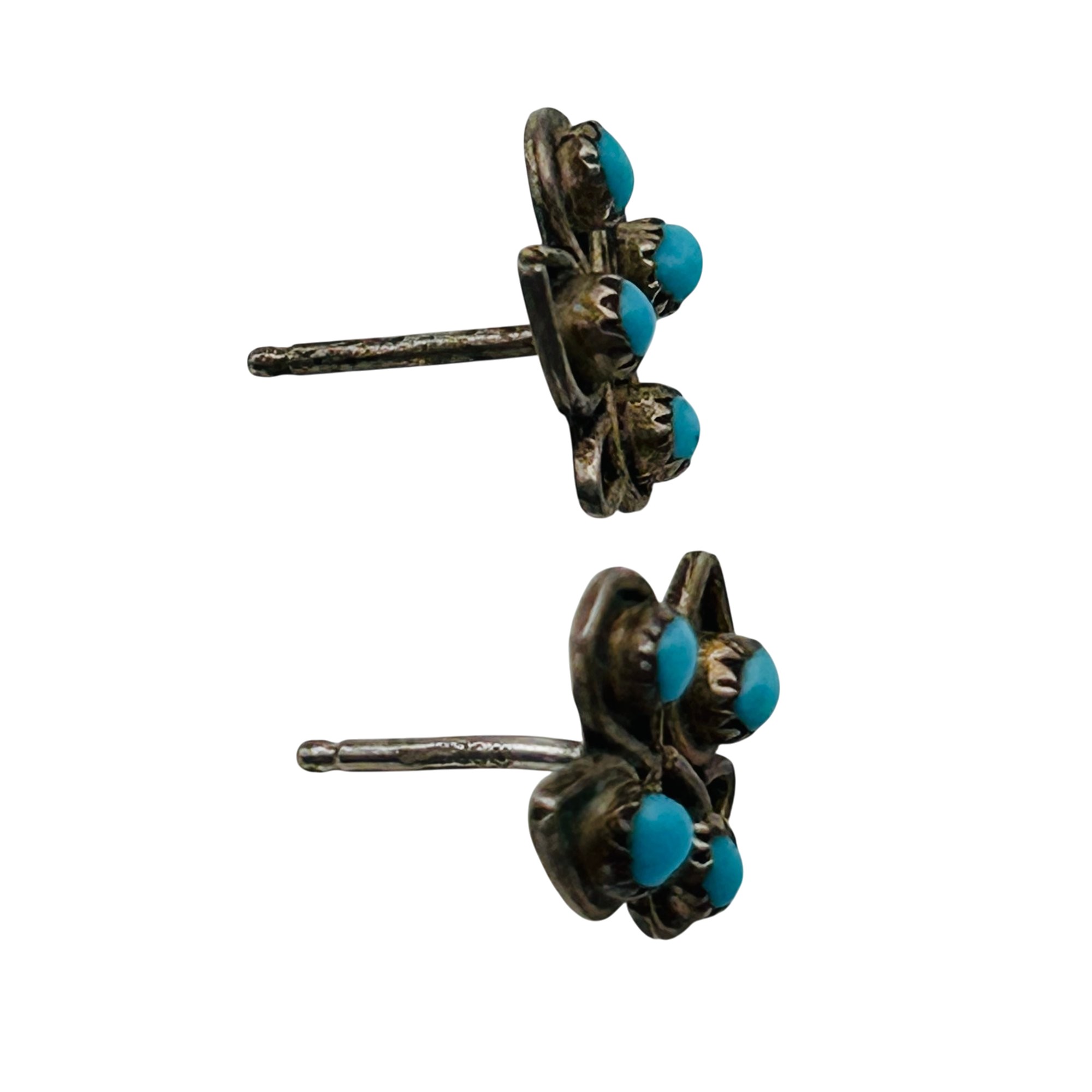 Zuni Sterling Turquoise Earrings