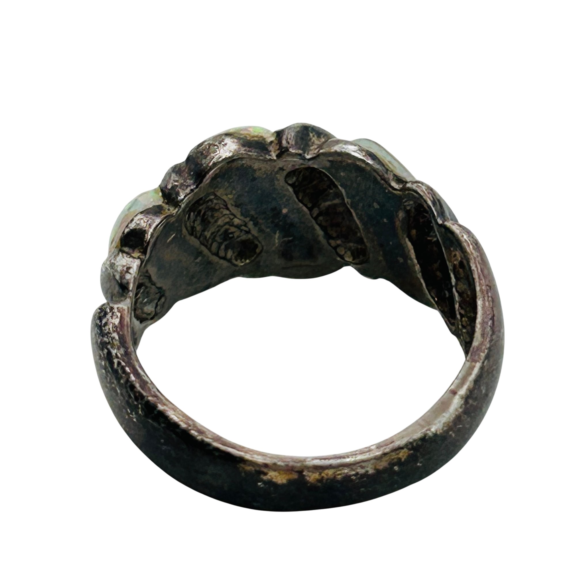 Ted Ott Navajo Sterling Opal Ring Sz 4.5