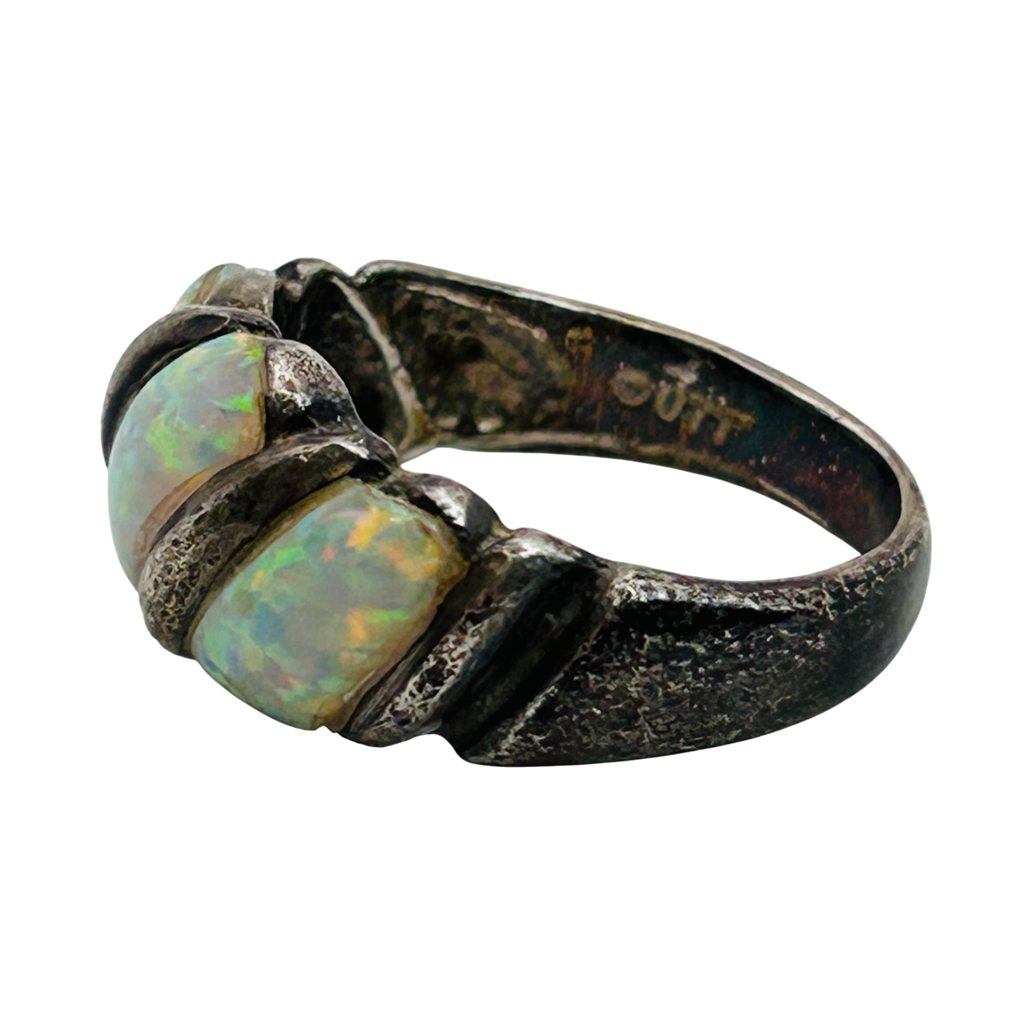 Ted Ott Navajo Sterling Opal Ring Sz 4.5