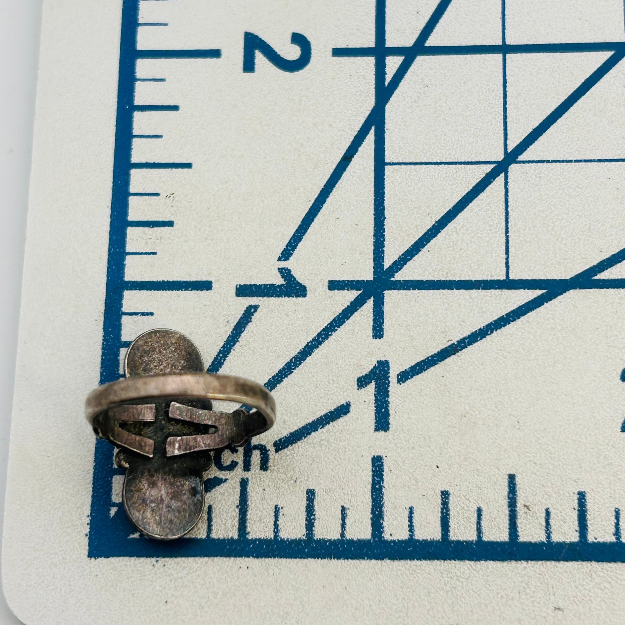 Bell Trading Post Sterling Malachite Ring Sz 4