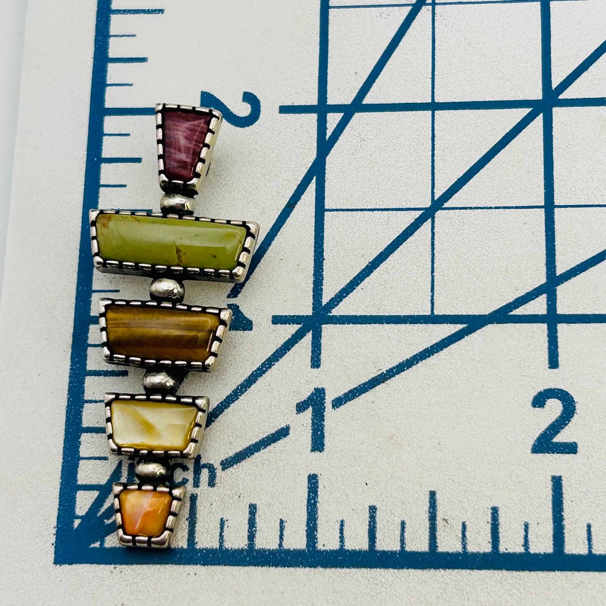 Carolyn Pollack Sterling Multi-Stone Pendant