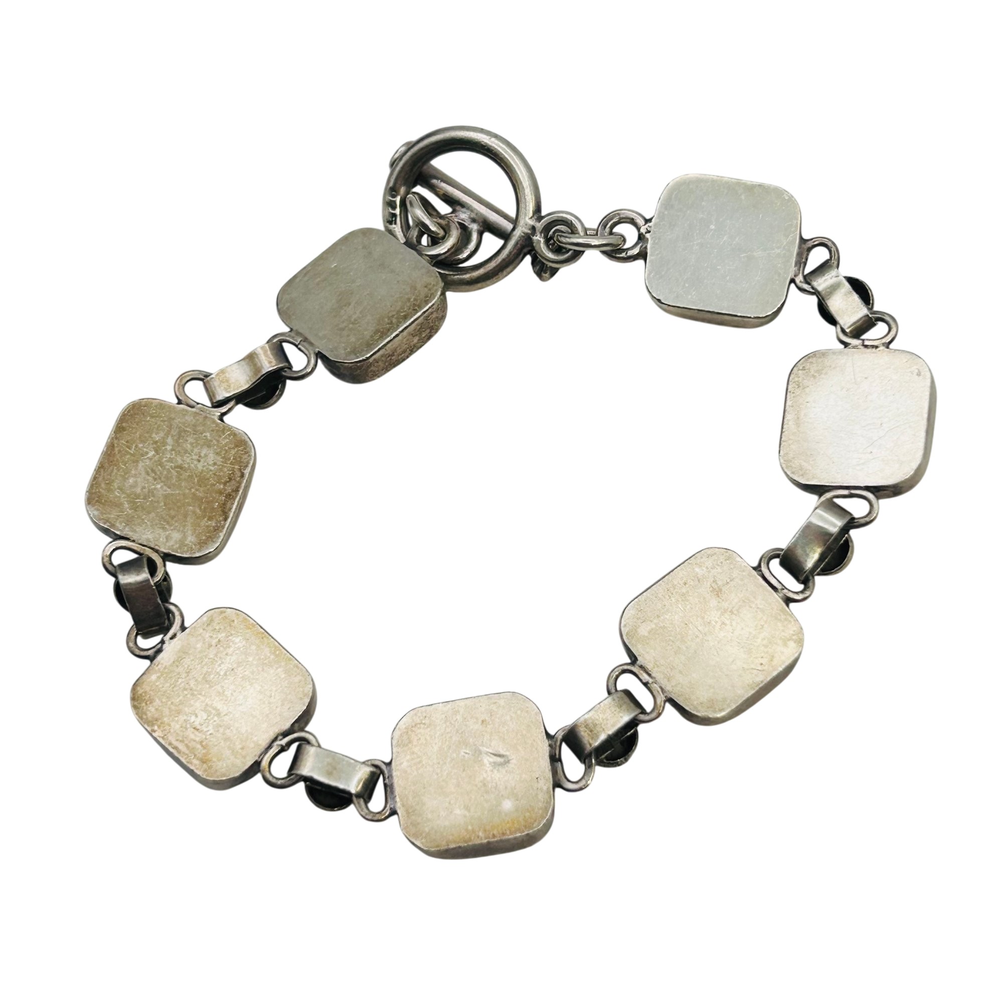 Southwest Sterling Inlay Turquoise Bracelet