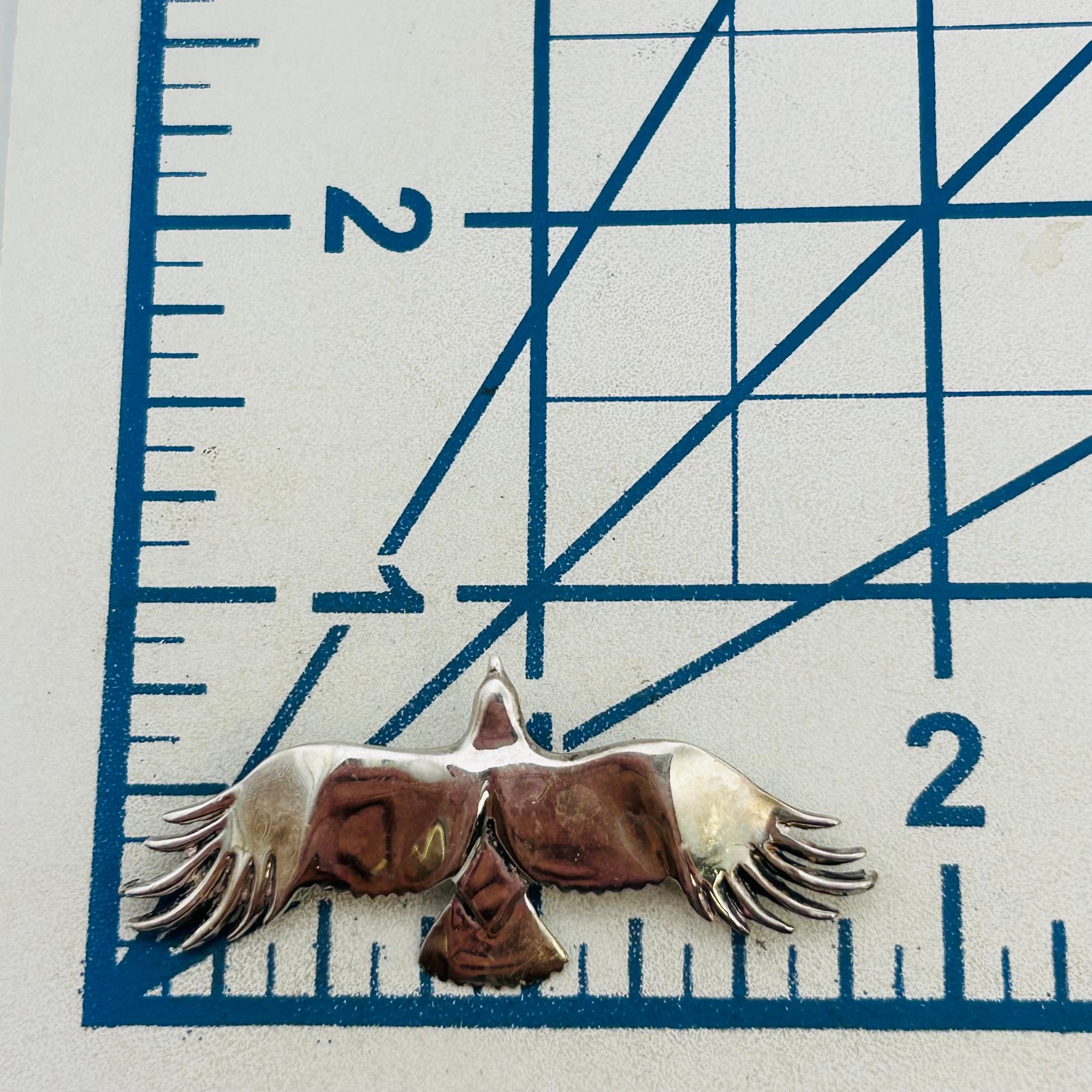 Signed Southwest Sterling Bird Brooch