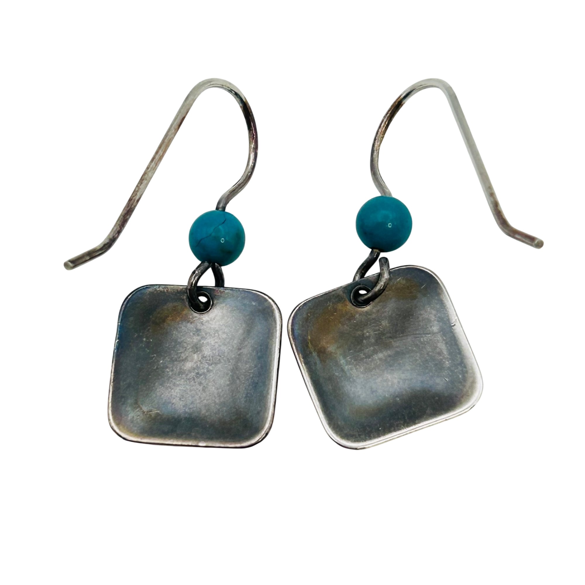 Southwest Sterling Turquoise Earrings