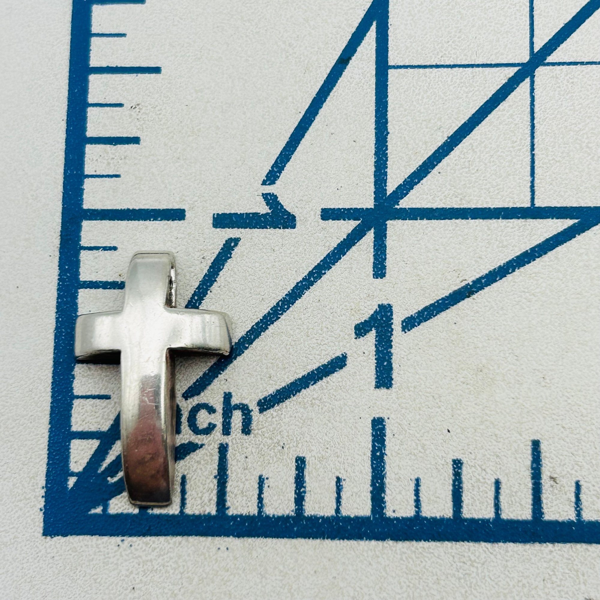 Southwest Sterling Cross Pendant