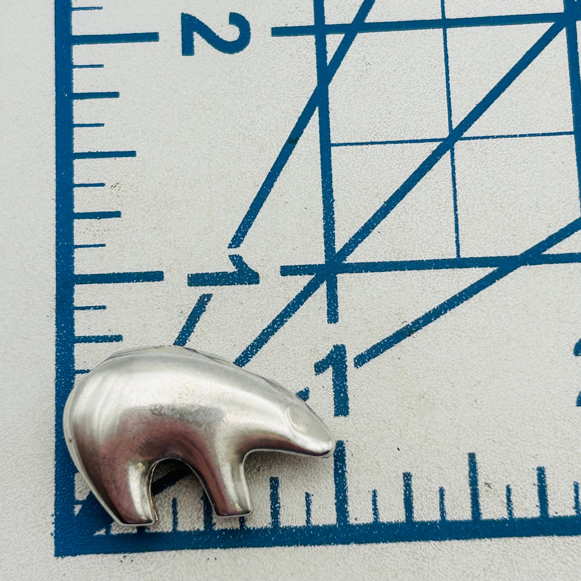 Southwest Sterling Spirit Bear Pendant