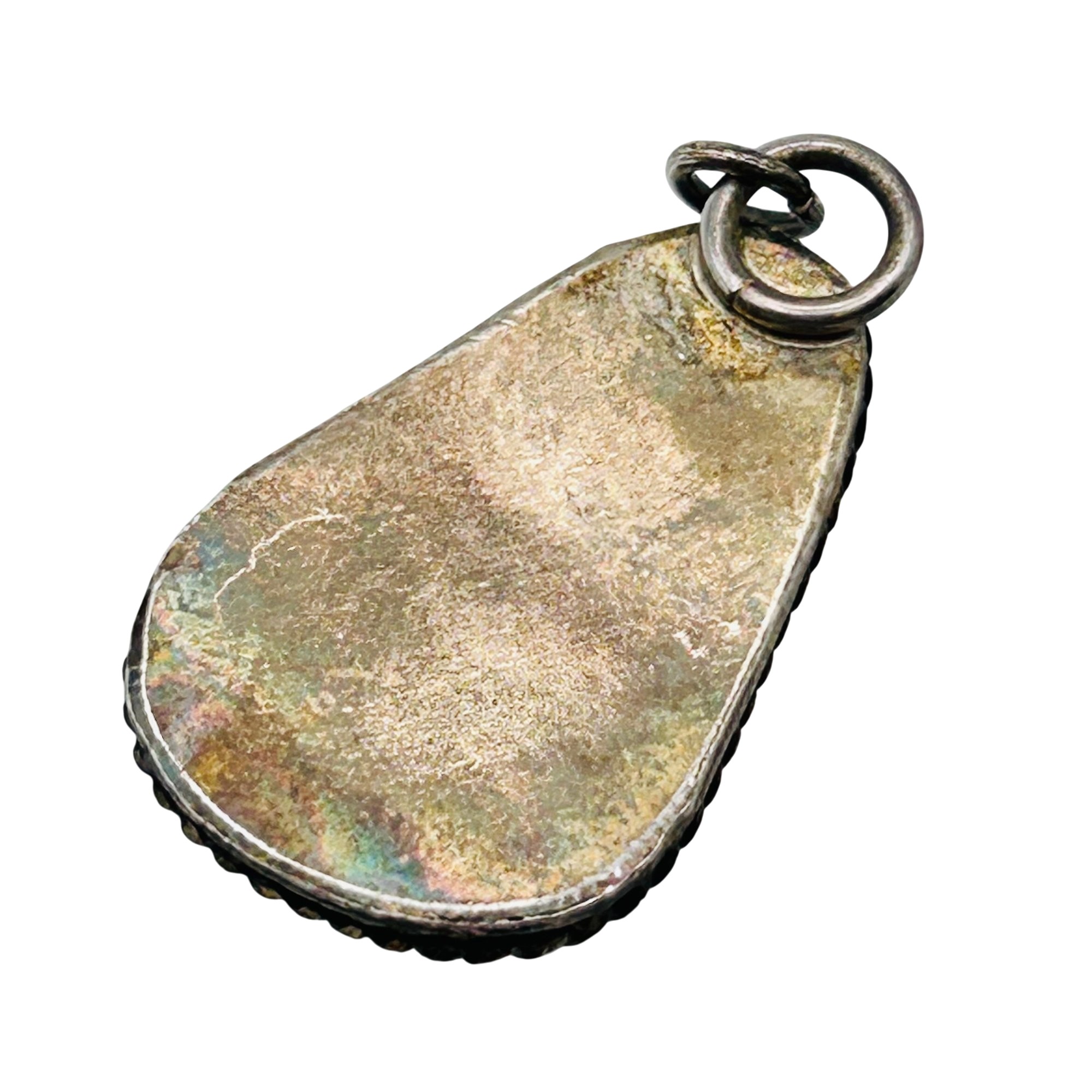 Southwest Sterling Turquoise Pendant