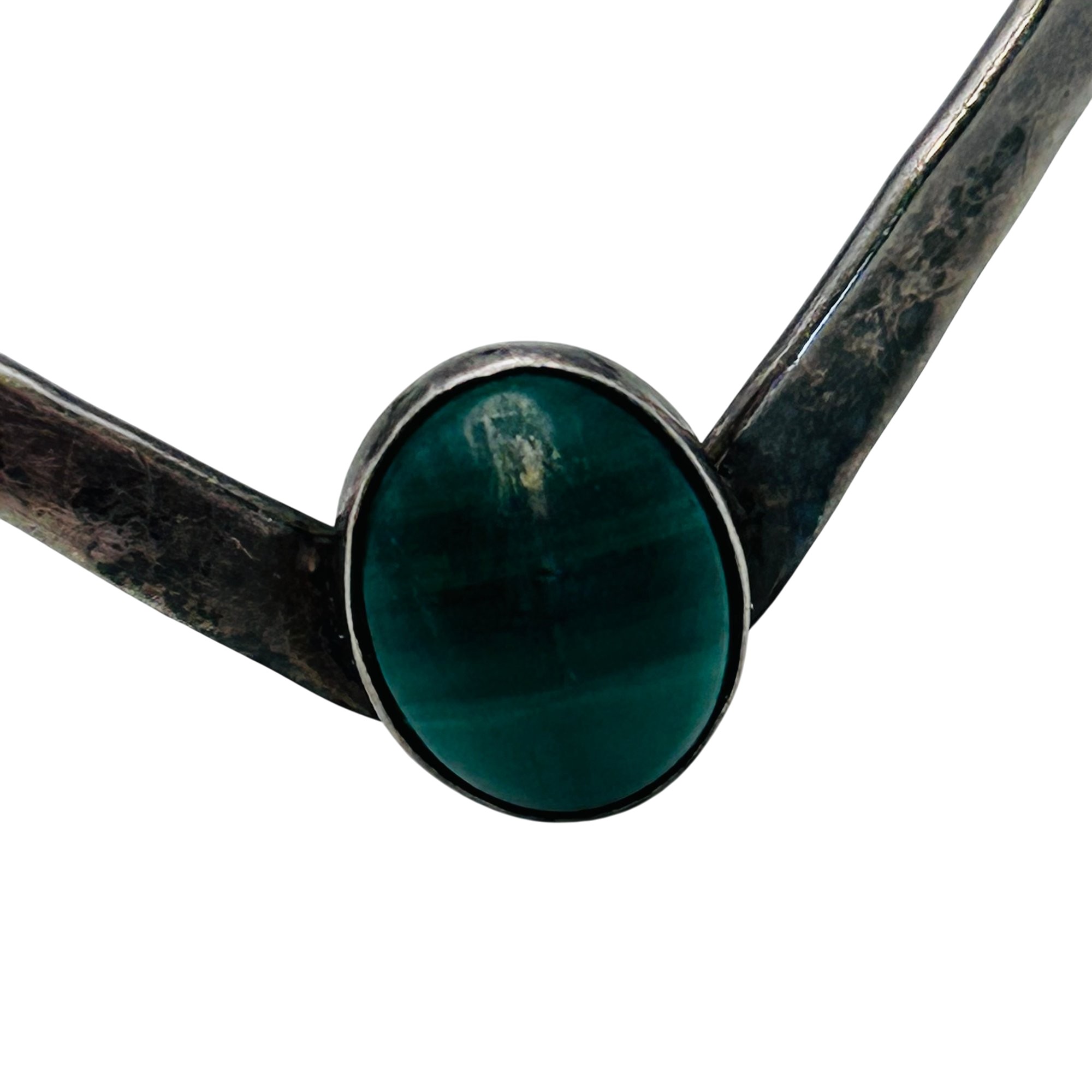 Native Sterling Malachite Cuff Bracelet