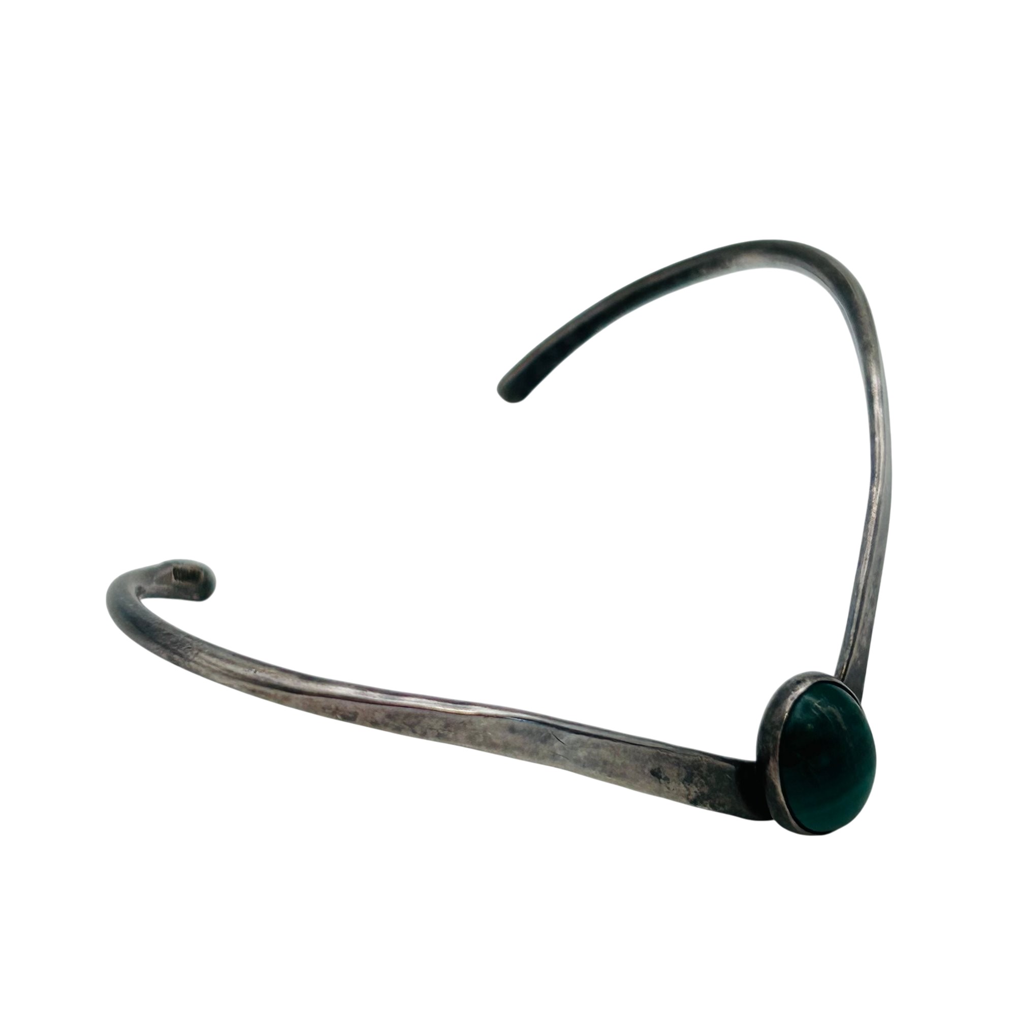 Native Sterling Malachite Cuff Bracelet