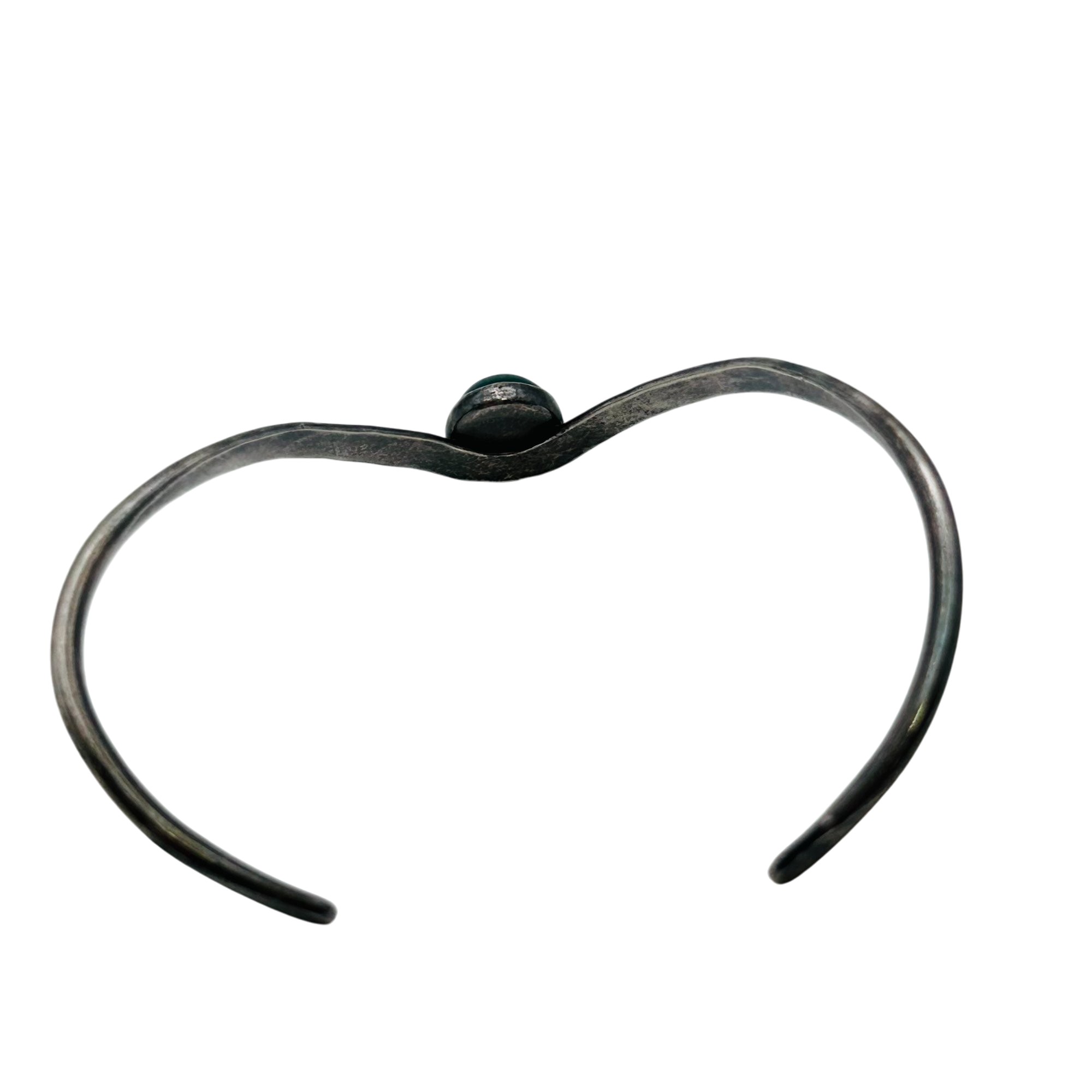 Native Sterling Malachite Cuff Bracelet