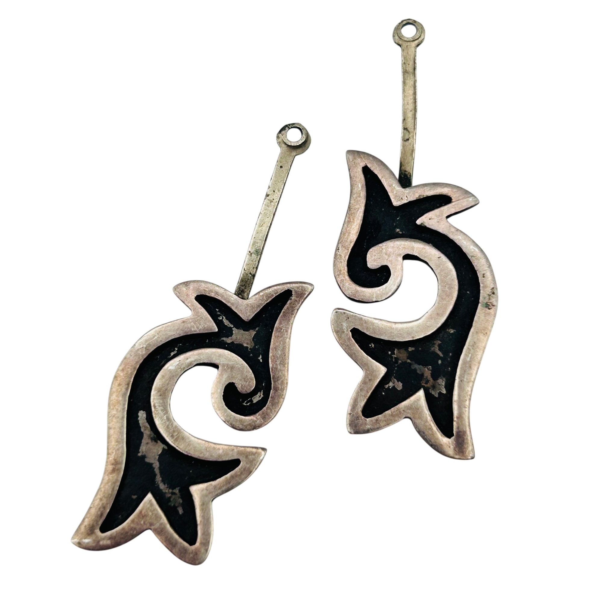 Signed Southwest Sterling Earrings