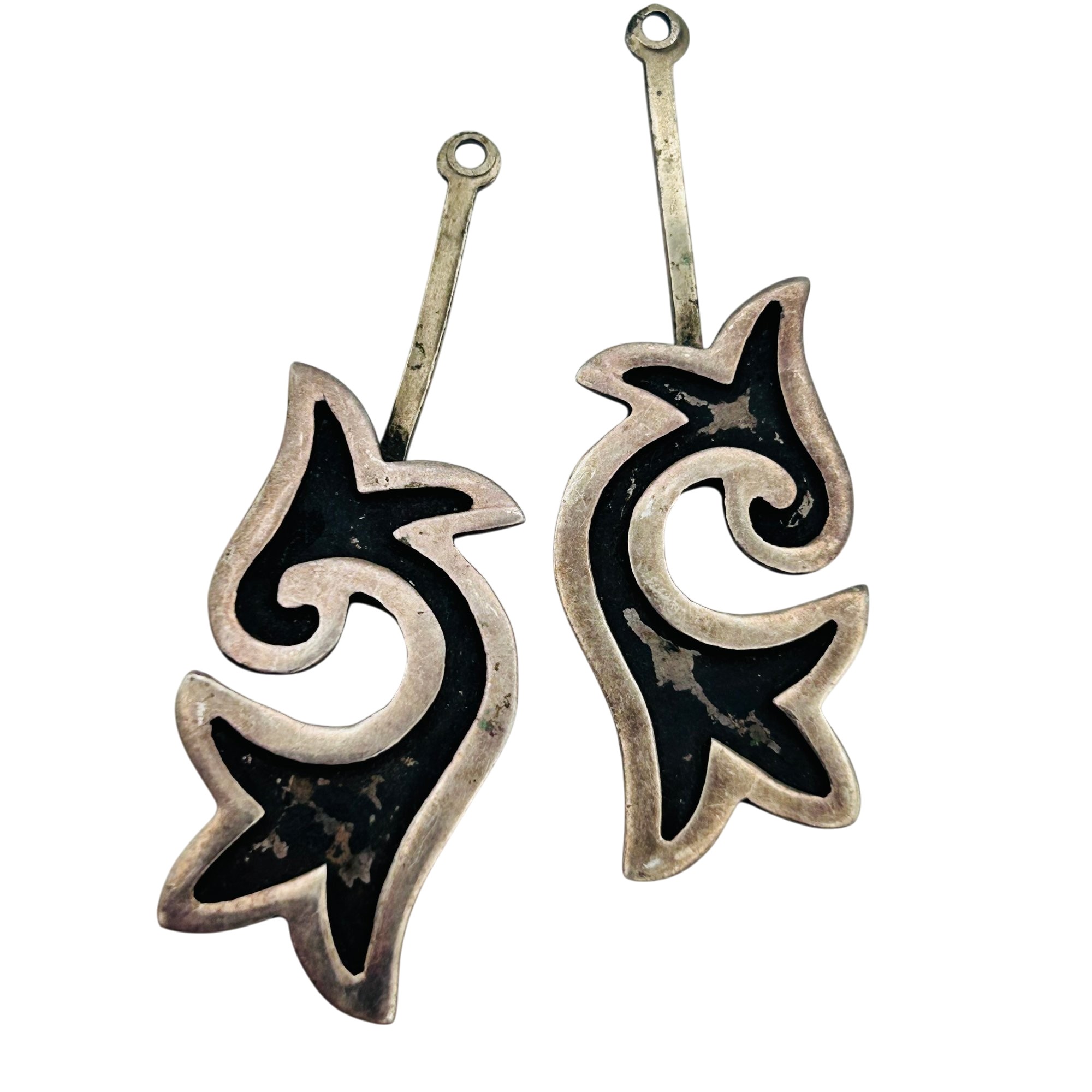Signed Southwest Sterling Earrings