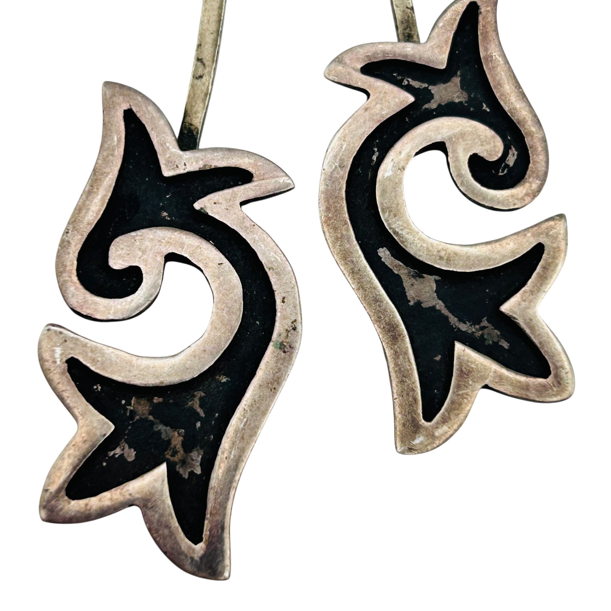 Signed Southwest Sterling Earrings