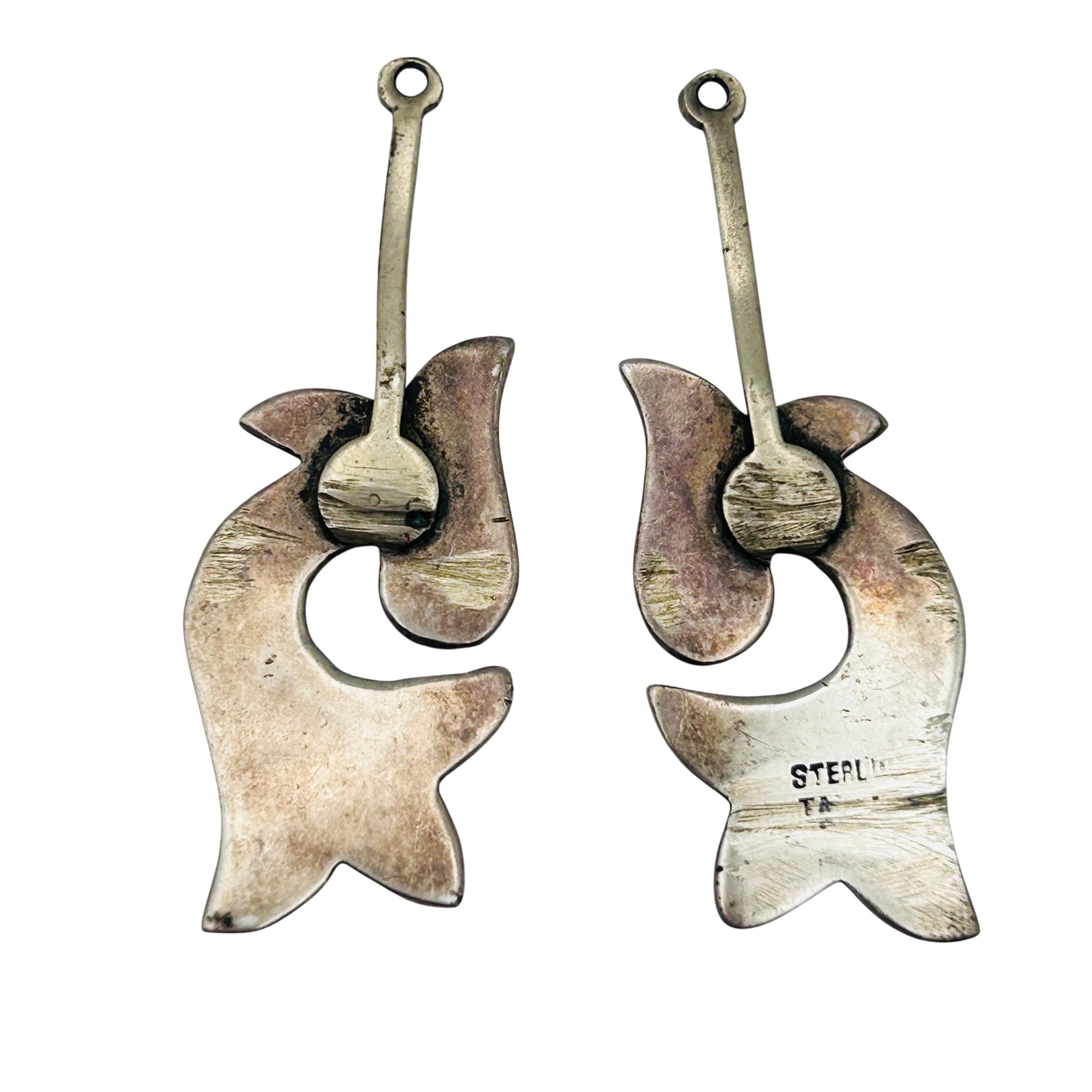 Signed Southwest Sterling Earrings