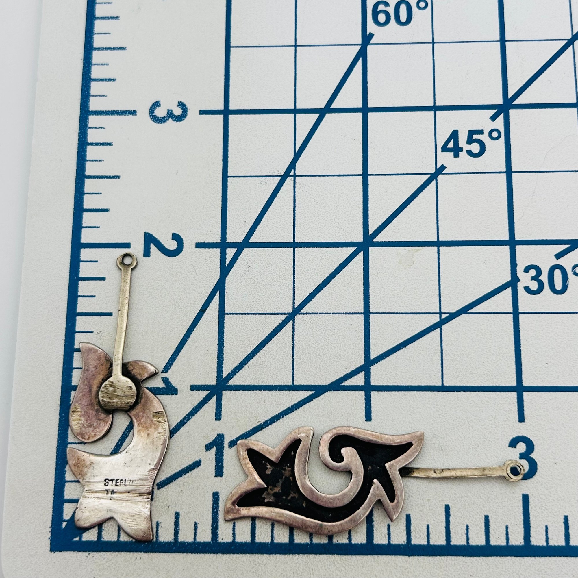 Signed Southwest Sterling Earrings