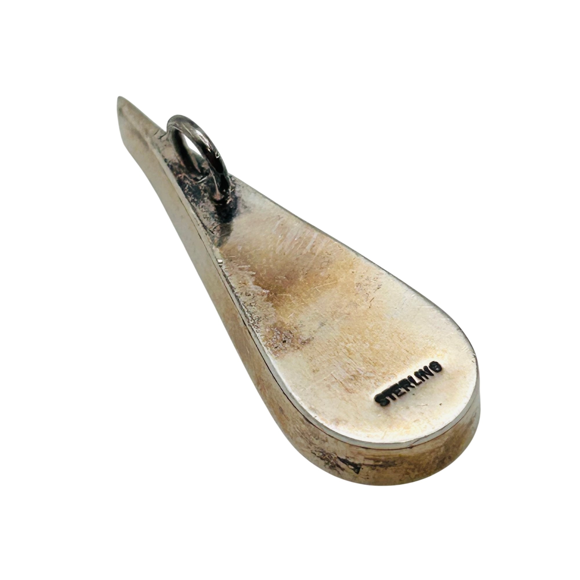 Southwest Sterling Inlay Multi-Stone Pendant