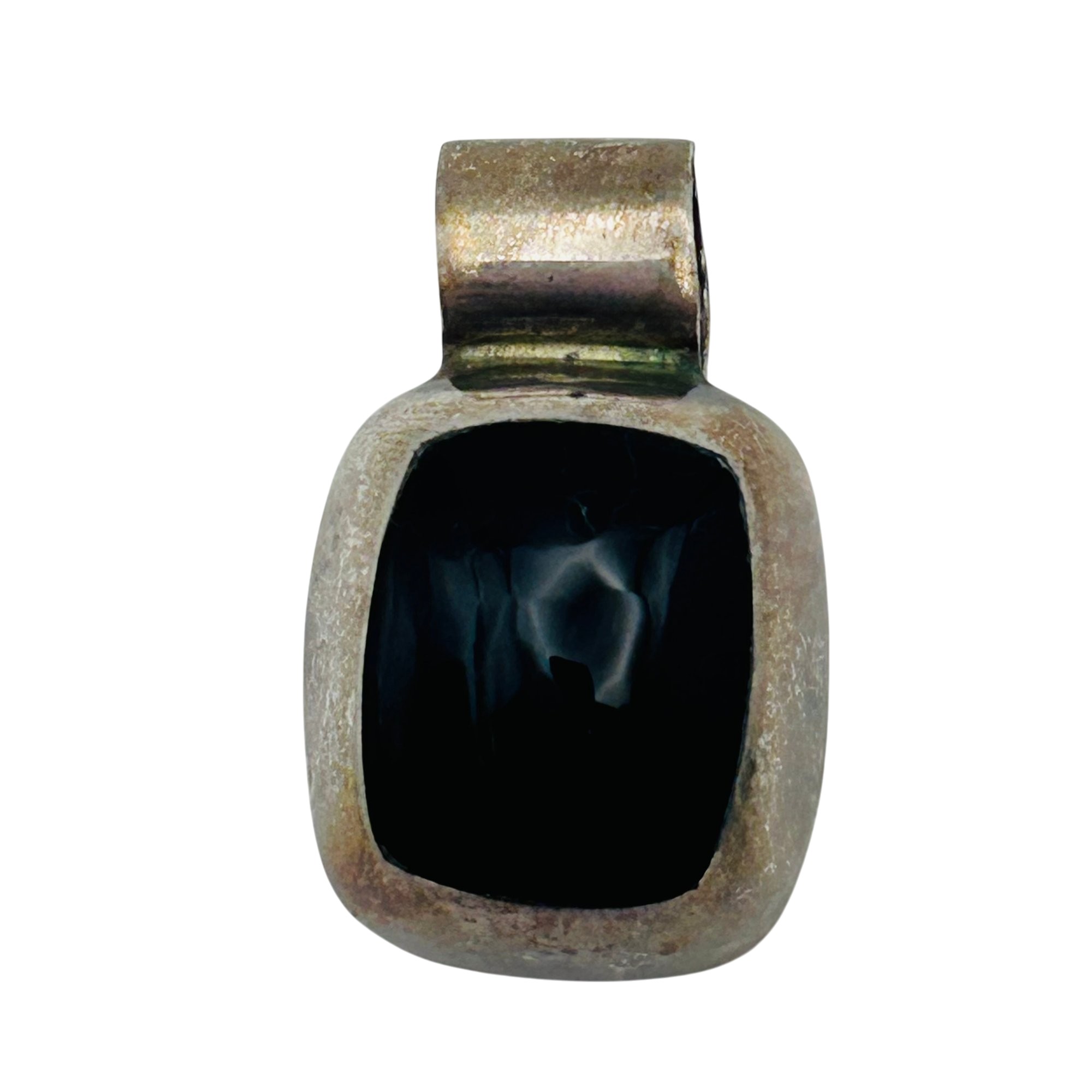Taxco T5-154 Mexico Sterling Onyx Pendant