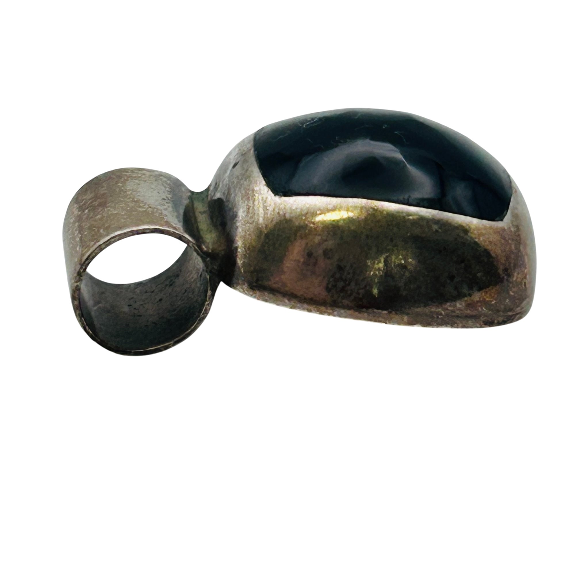 Taxco T5-154 Mexico Sterling Onyx Pendant