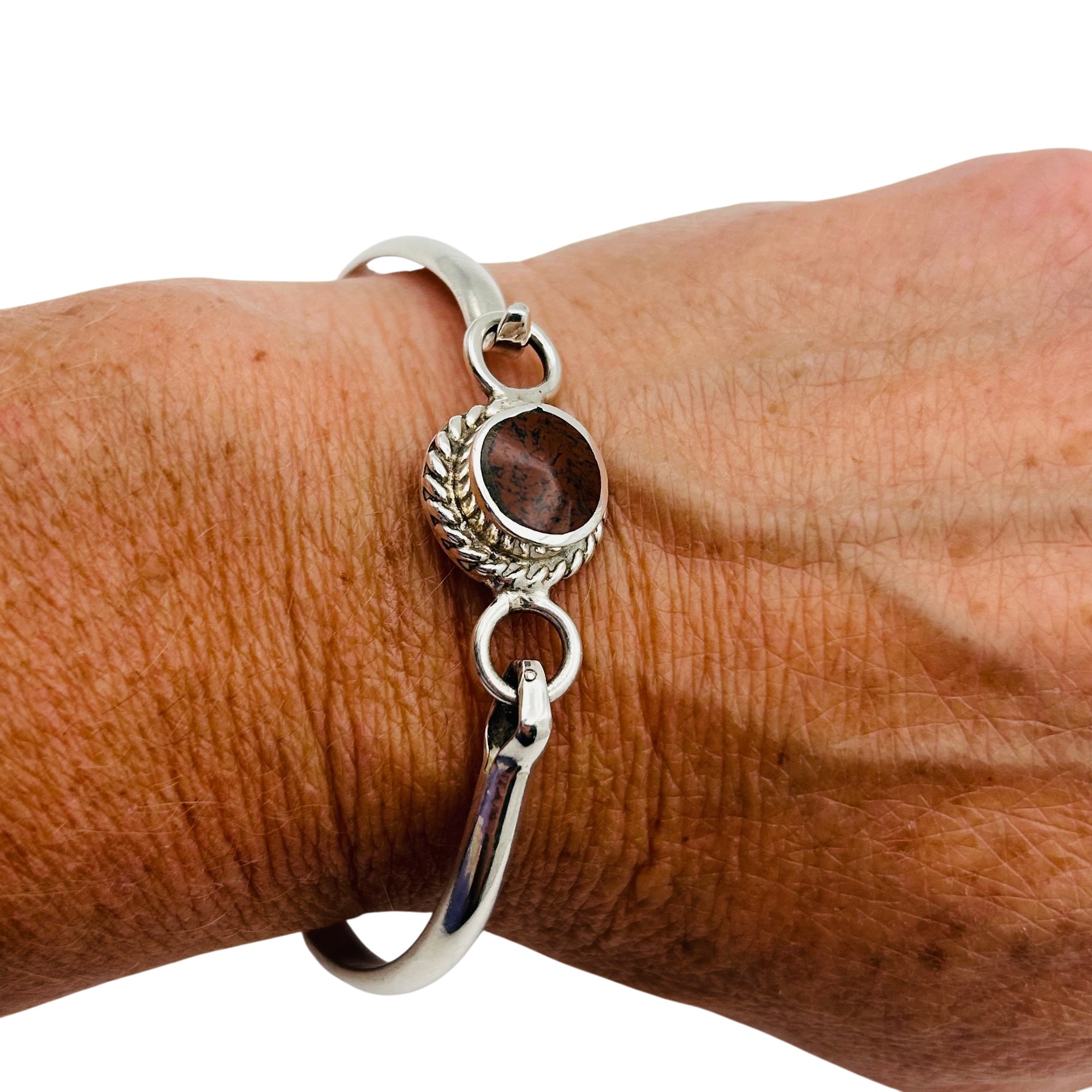 Taxco TL-37 Mexico Sterling Hook Clasp Bracelet