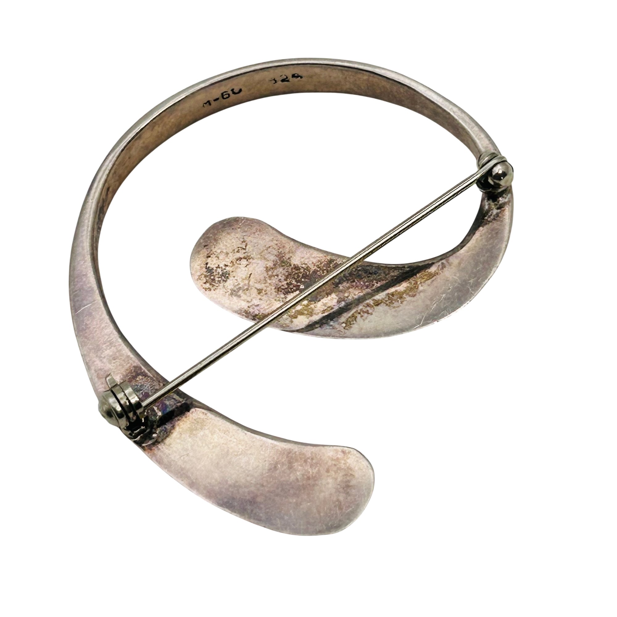 Taxco Mexico Sterling Swirl Pendant