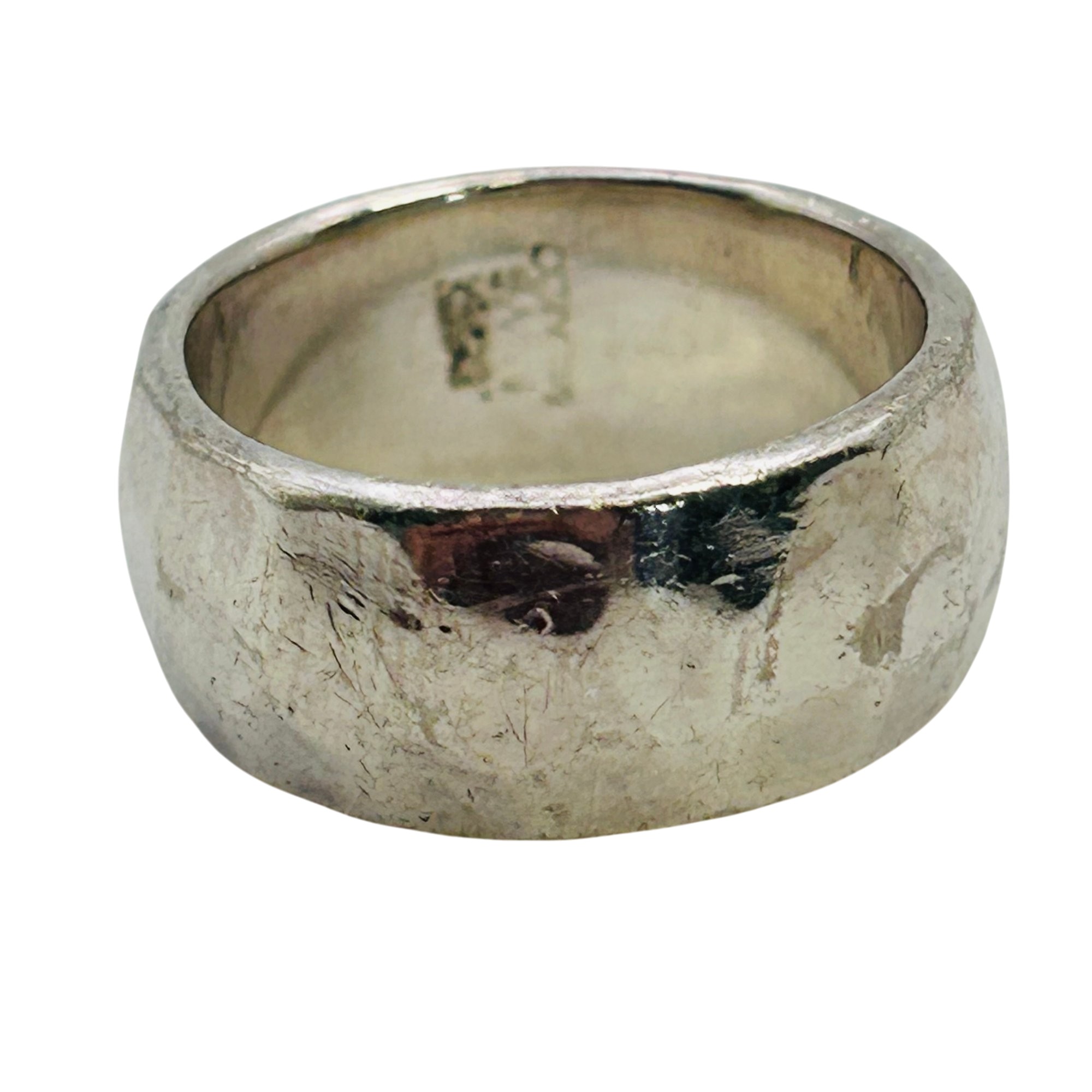 Taxco Mexico Hammered Band Ring Sz 6