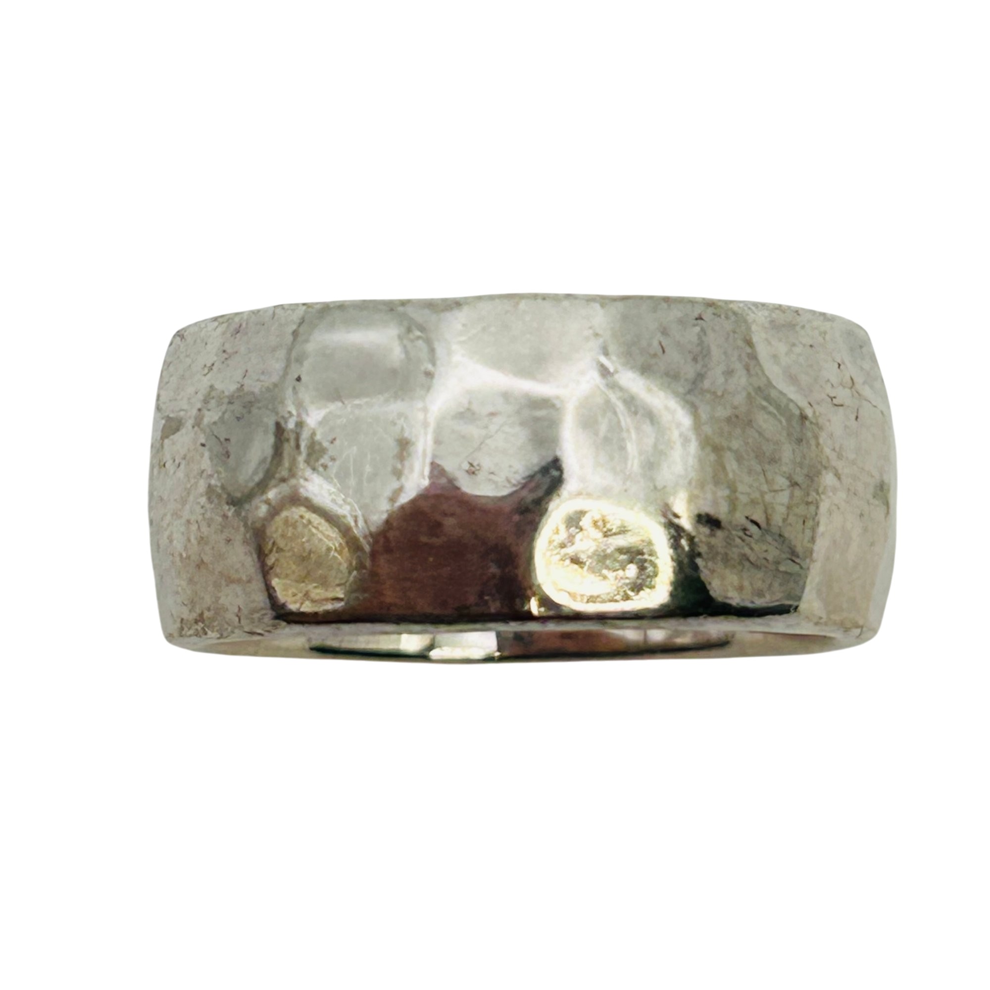 Taxco Mexico Hammered Band Ring Sz 6